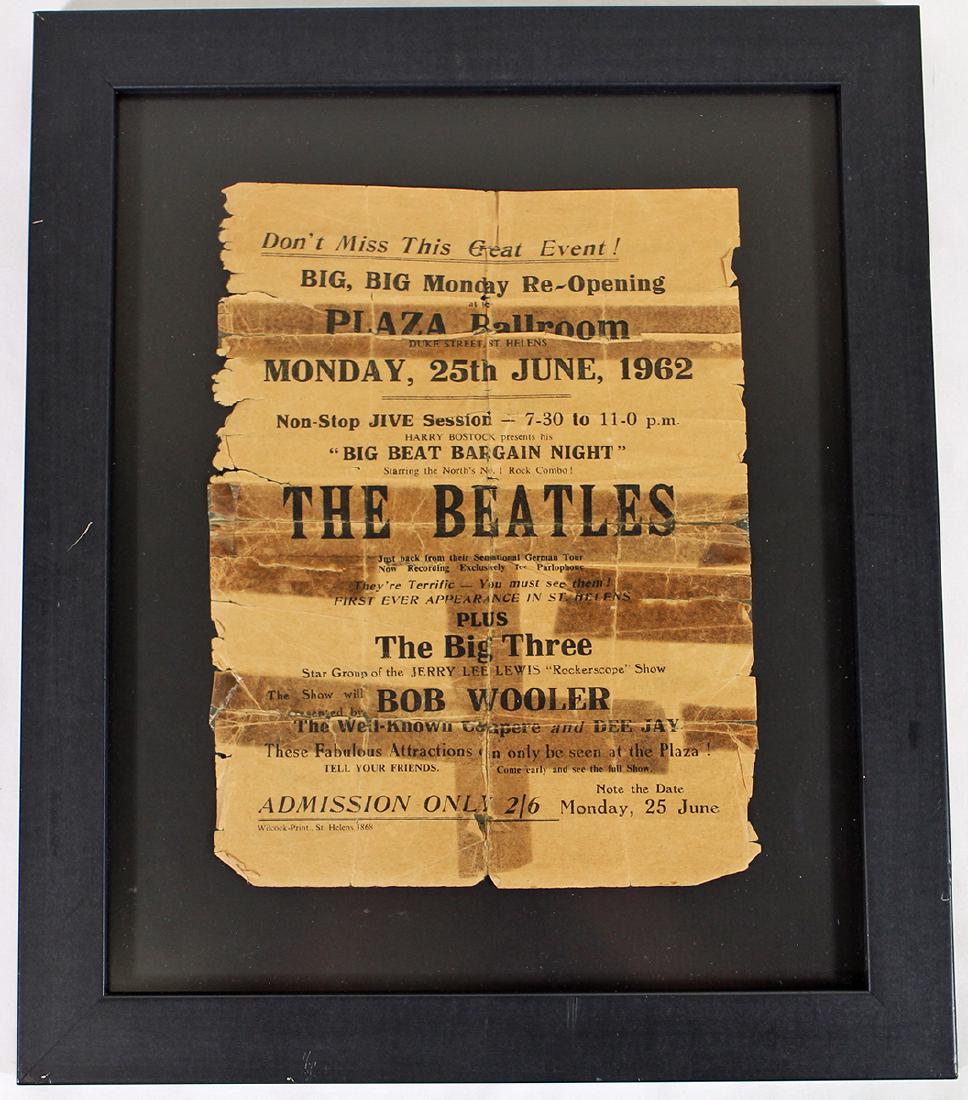 1962 BEATLES UK CONCERT HANDBILL (1 of 2)