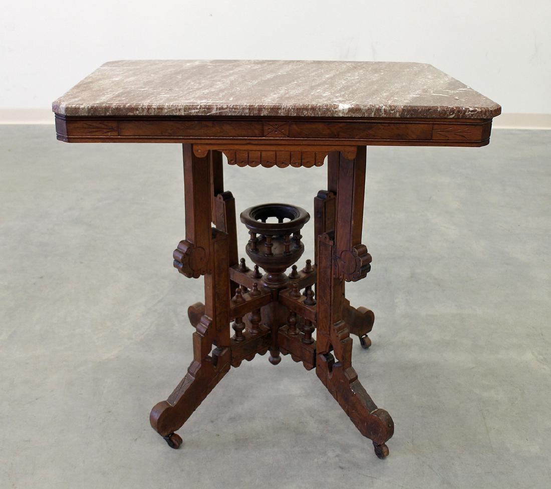 EASTLAKE TABLE W/ MARBLE TOP (1 of 3)