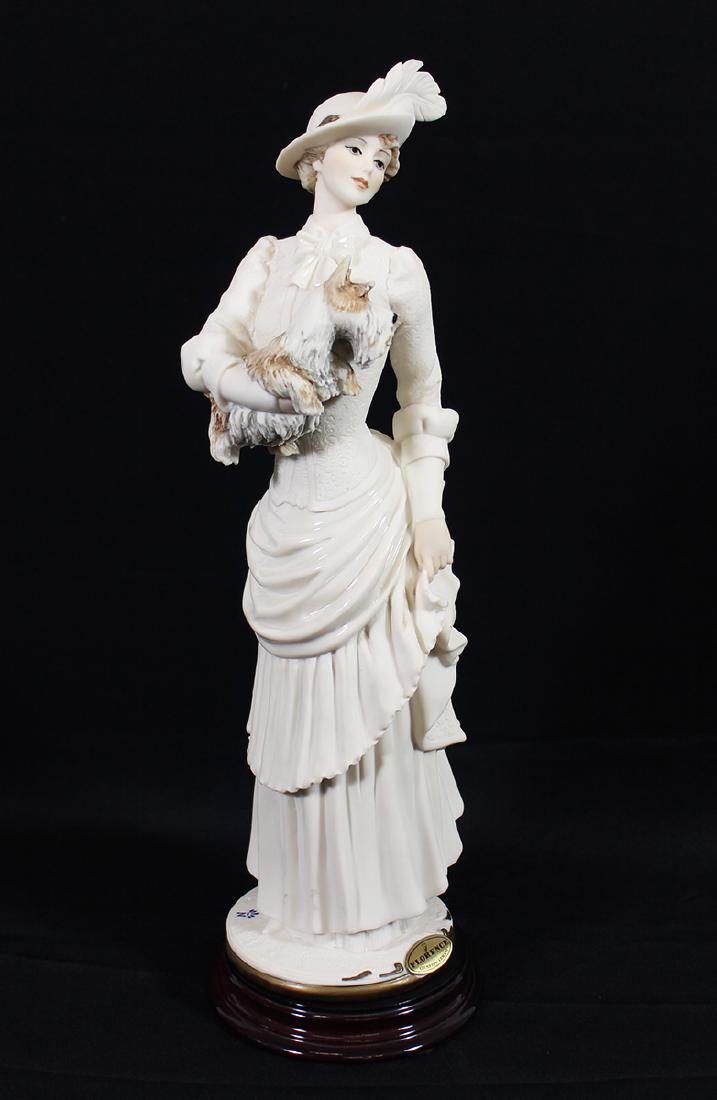 GIUSEPPE ARMANI ELOISE FIGURINE: Giuseppe Armani "Eloise" figurine of a girl with dog. 13.25" tall.