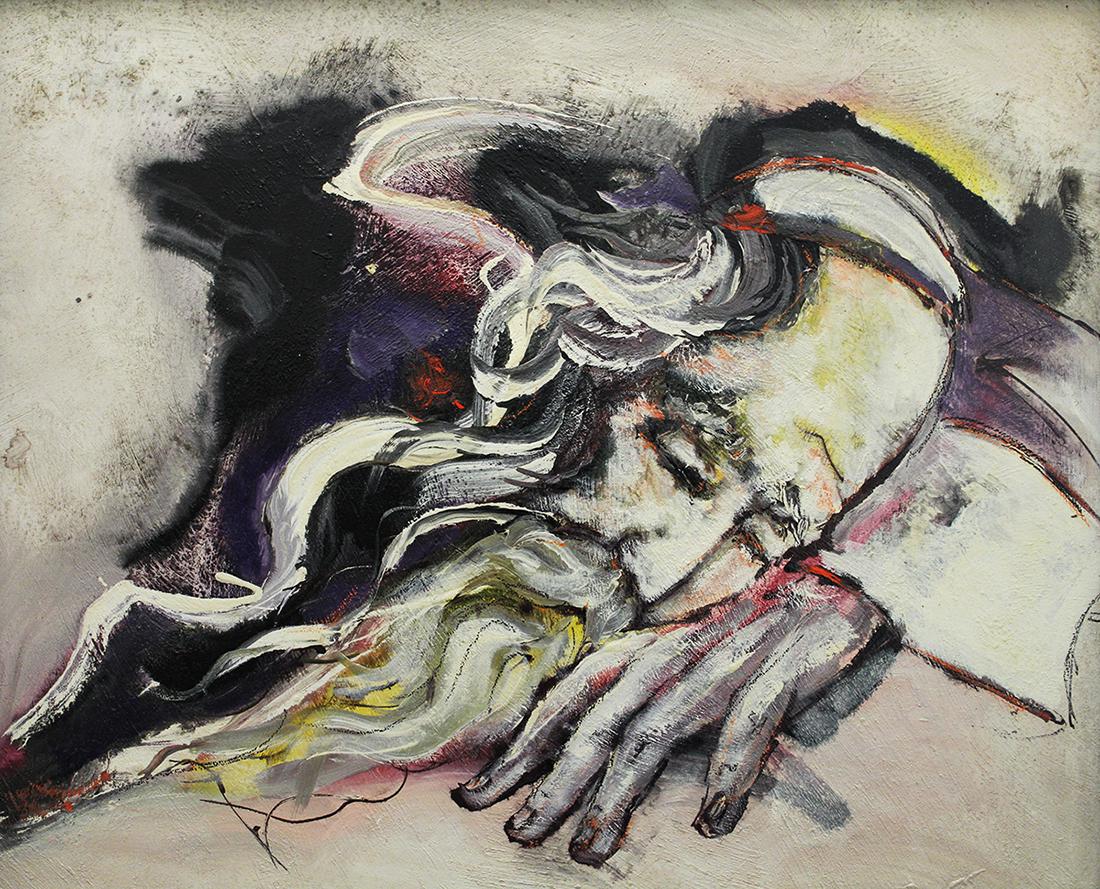 OIL ON BOARD PAINTING (1 of 2)