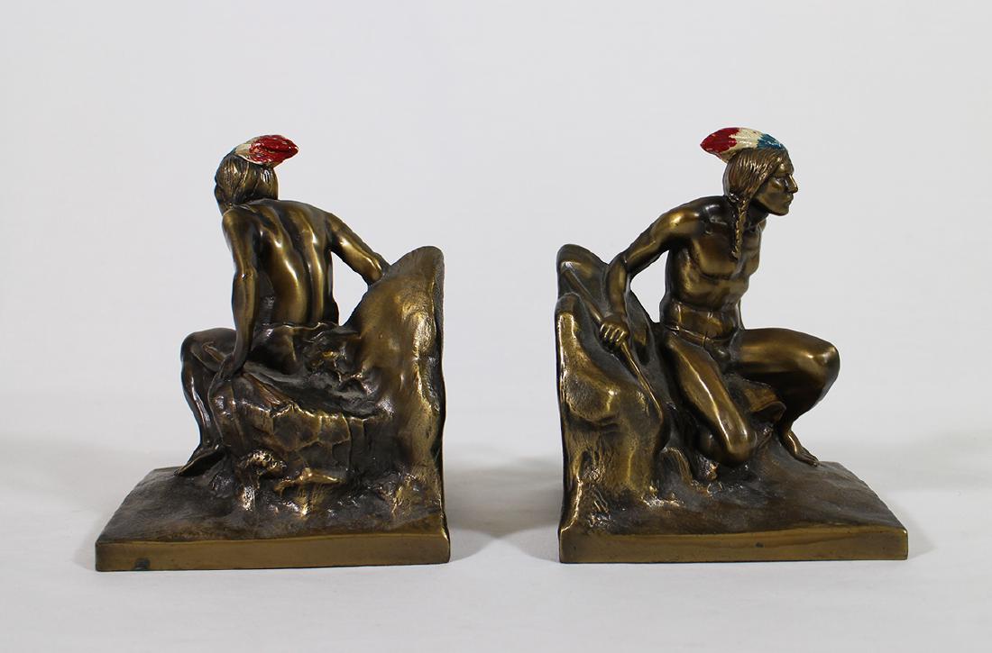 VINTAGE NATIVE AMERICAN INDIAN BOOKENDS (1 of 4)