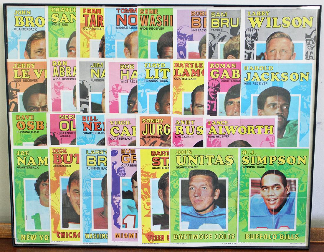 VINTAGE TOPPS FOOTBALL PIN-UPS (1 of 1)