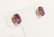 14K GOLD 3 CARAT AMETHYST STUD EARRINGS - 2