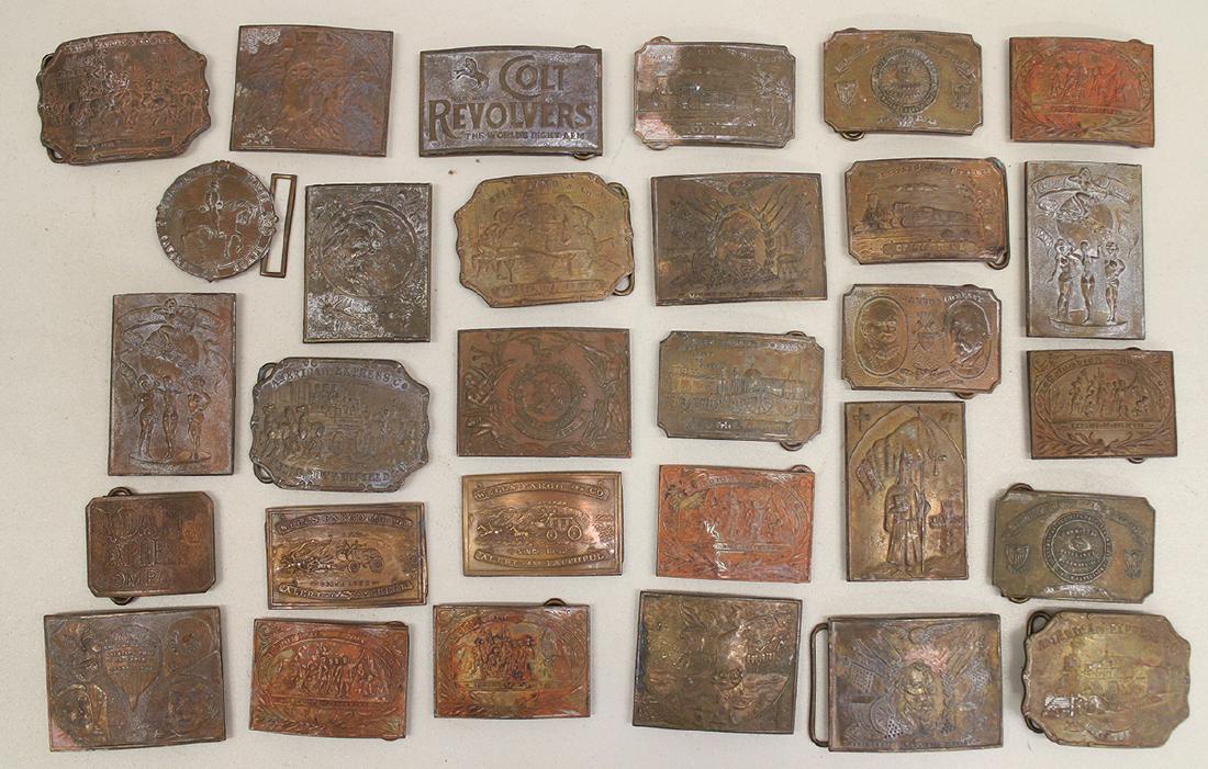 VINTAGE BRASS BELT BUCKLES (1 of 5)