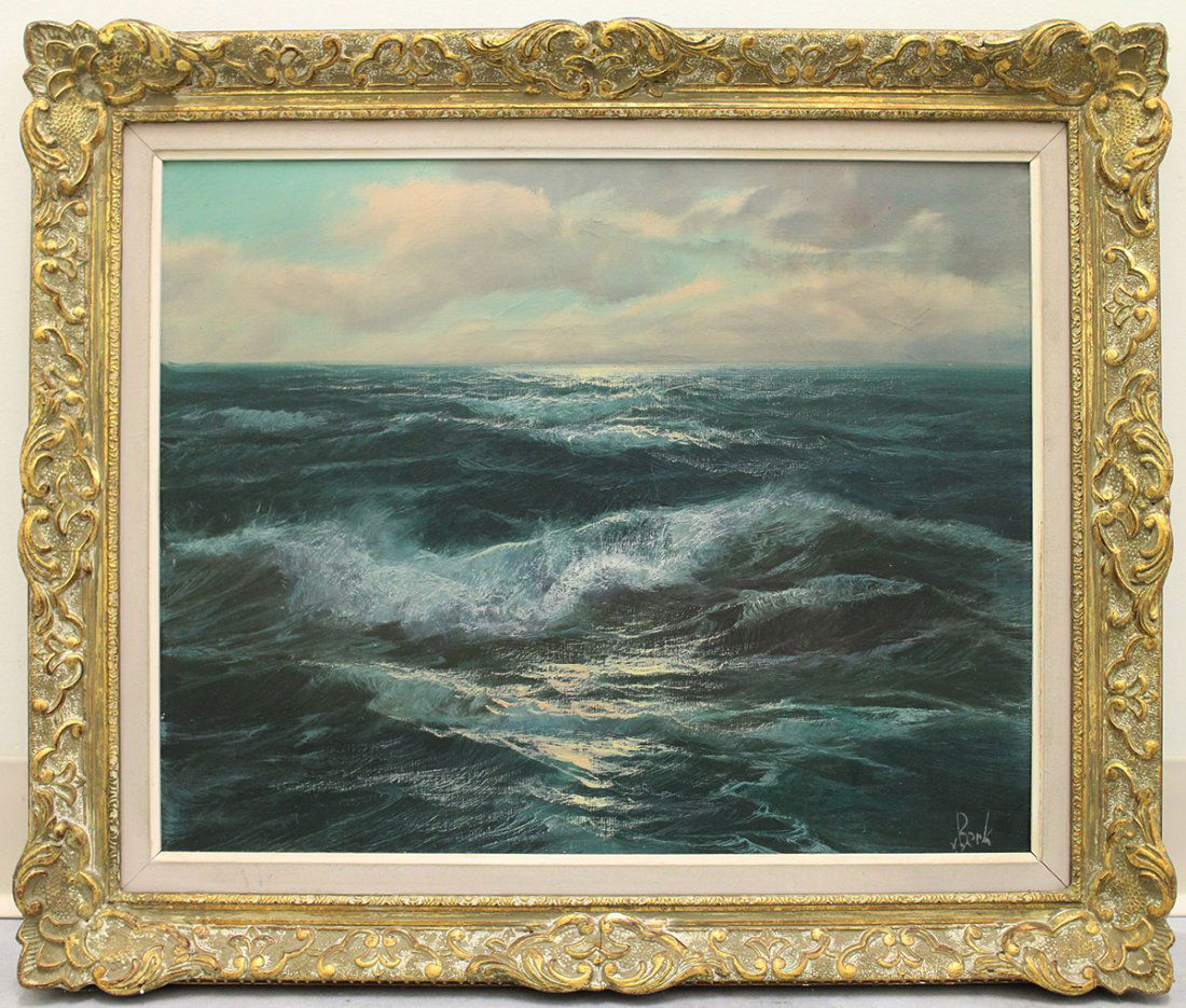 V. BERK OCEAN PAINTING (1 of 3)