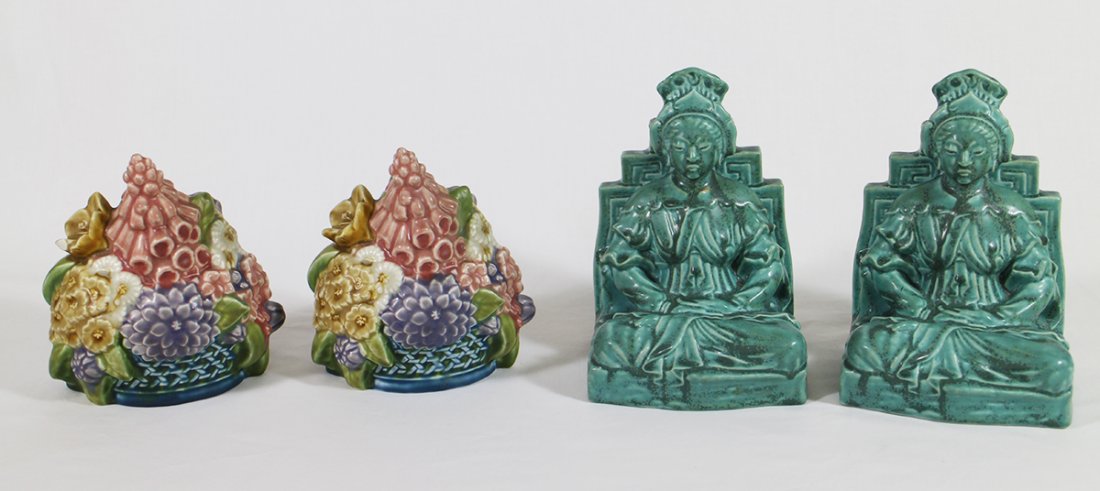 ROOKWOOD POTTERY BOOKENDS (1 of 5)