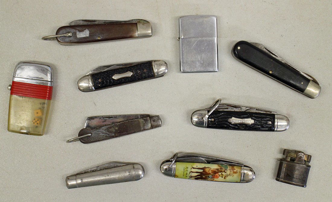 VINTAGE POCKET KNIVES & LIGHTERS (1 of 2)