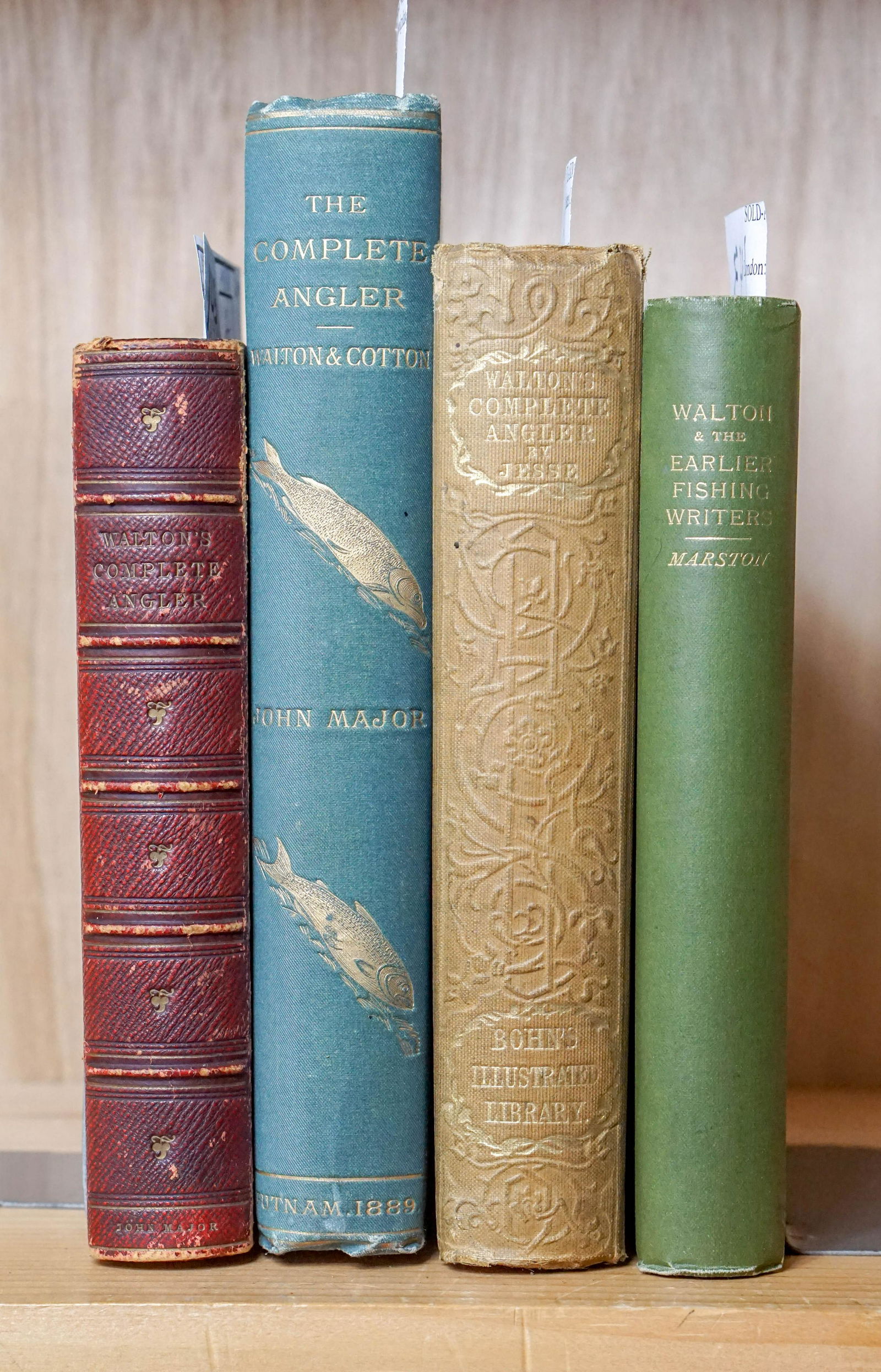 Walton, Isaac.Group of 4 volumes, as listed below. (1 of 1)