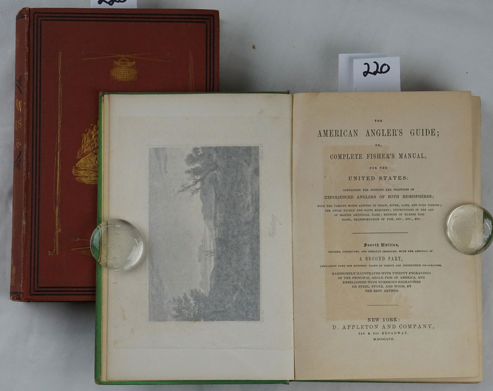 Angling..(2) Volumes. The American Anglers Guide. 1857 (1 of 1)