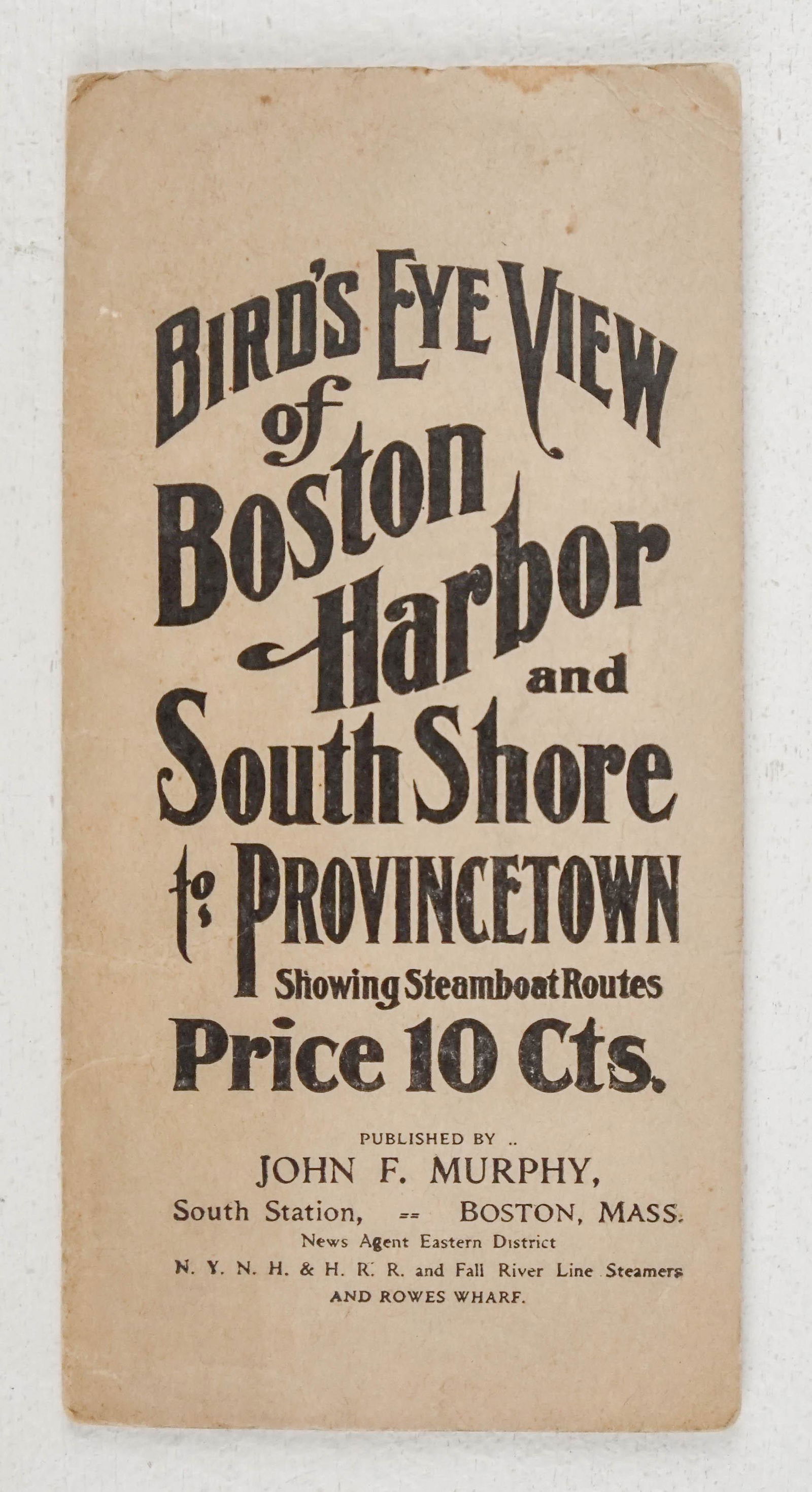 Boston.4 folding lithograph maps, as listed below. (1 of 6)