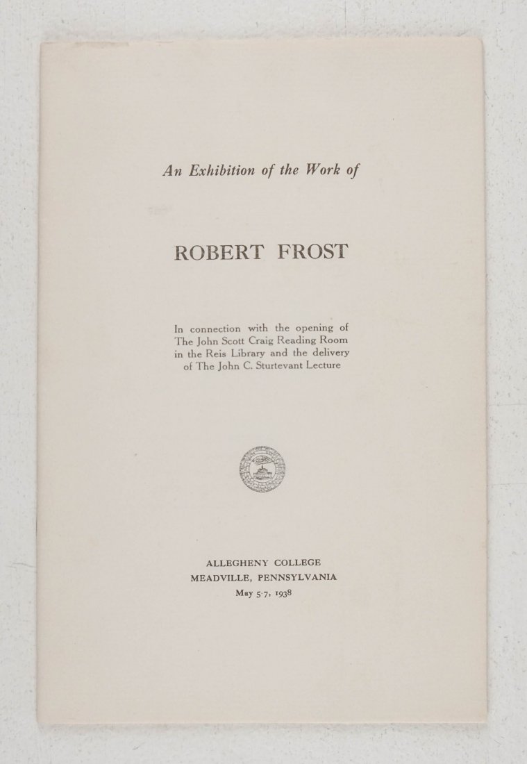 Frost, Robert (1 of 3)