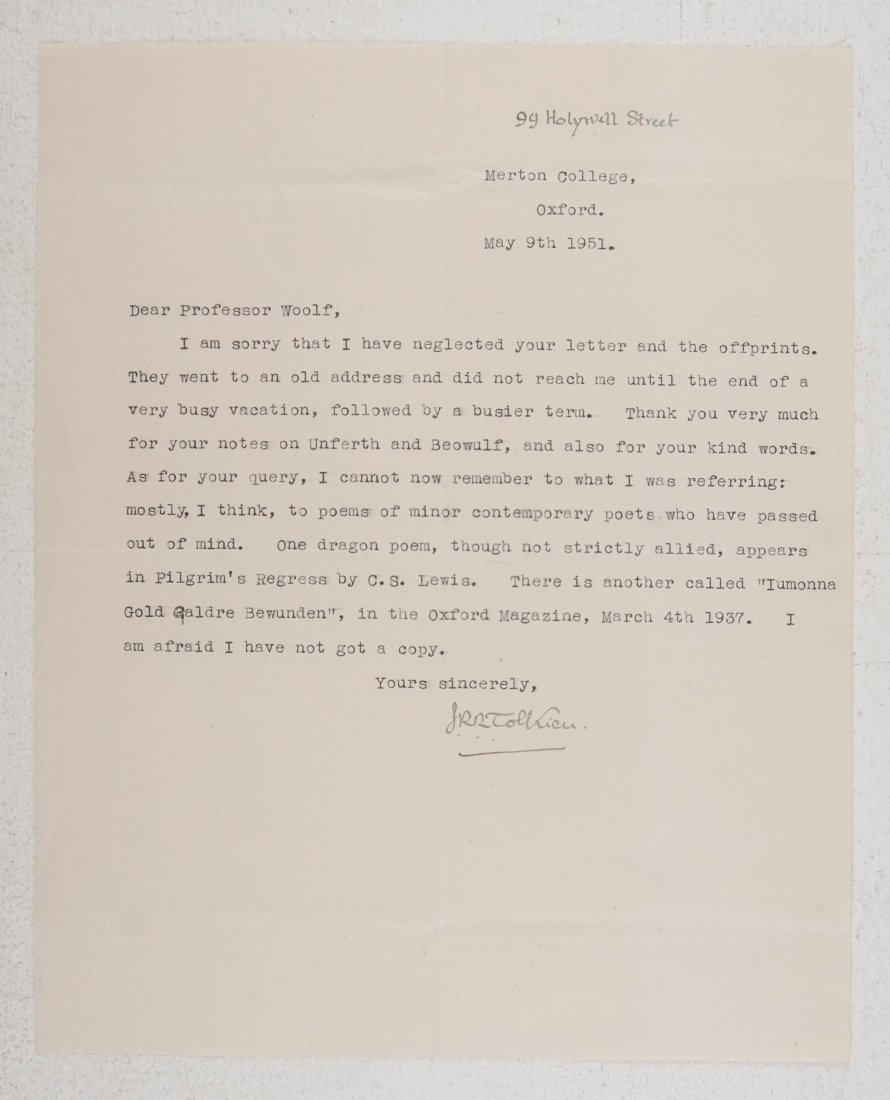 Tolkien, J. R. R. (1 of 4)