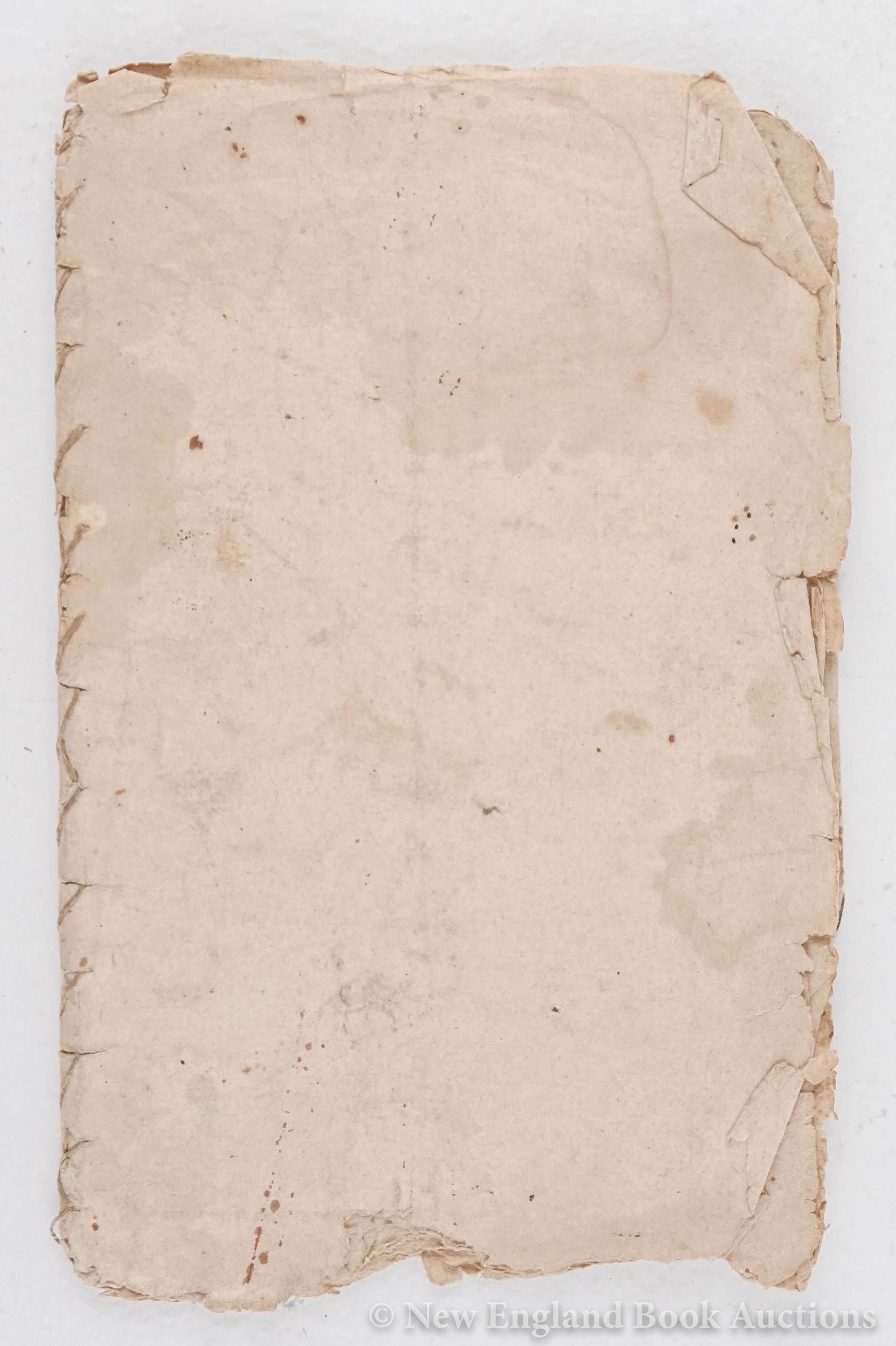 Williams, John: 149. Williams, John.Dr. John Williams' Last Legacy...or The Useful Family Herb Bill. 28 pages. 8vo, plain stitched wrappers; margins frayed or chewed, some soiling, etc., etc. United States: For the A