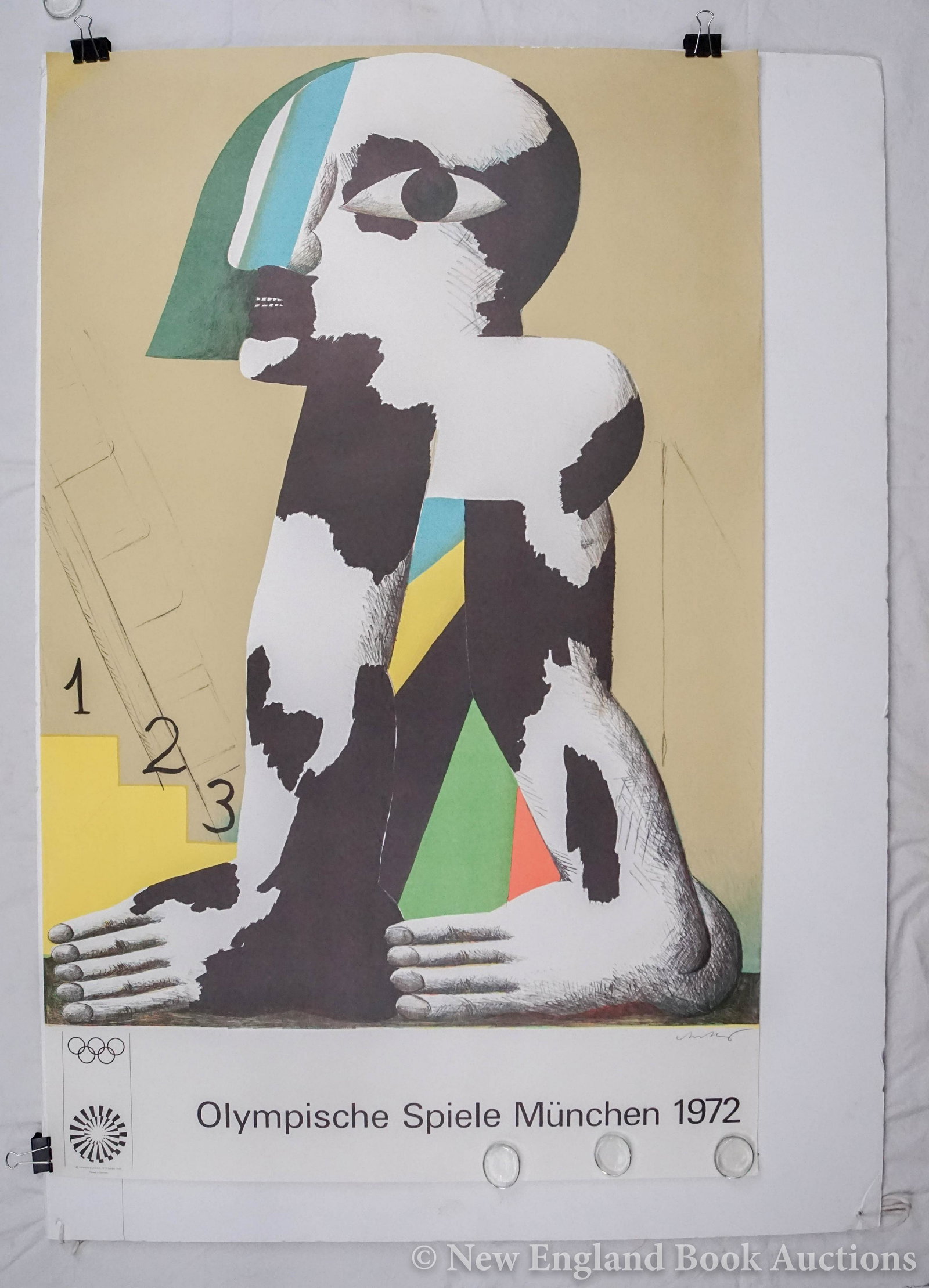 Antes, Horst: 2. Antes, Horst. Olympische Spiele. Color poster. 40 x 25 inches; rolled.Munich, 1972 [75/100]