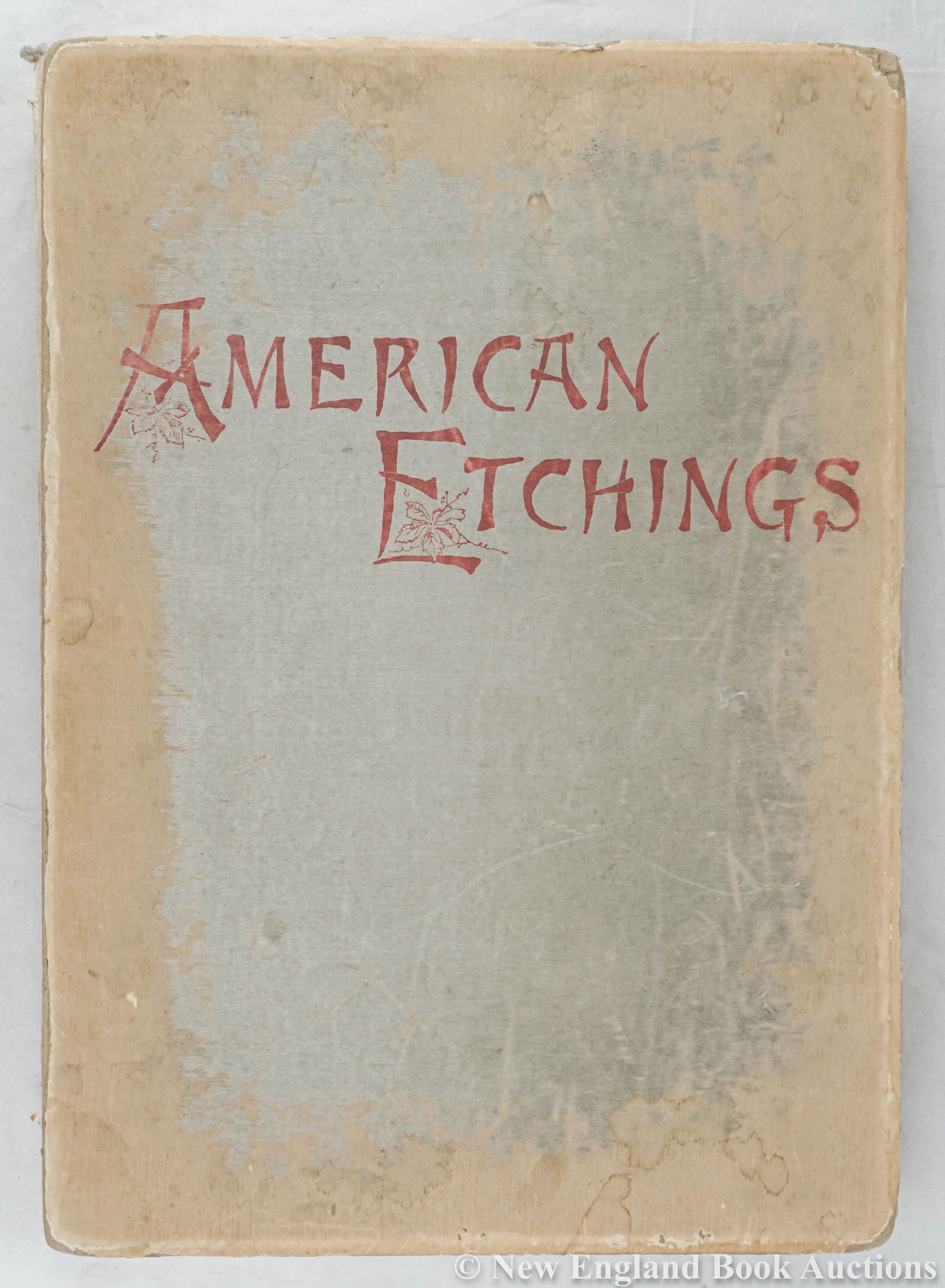 Koehler, S. R: 98. Koehler, S. R. American Etchings. 20 etchings by Elihu Vedder, Samuel Colman, James D. Smillie, Edmund Henry Garrett and others. Folio, borders; lacking spine and covers detached, some creasing, g