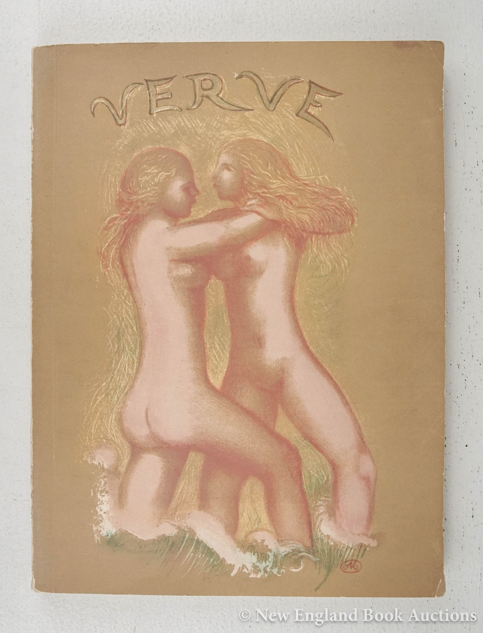 Verve: 168. Verve. Volume 2, Number 5/6. Lithographed plates by Pierre Bonnard, Henri Matisse, Georges Braque, Paul Klee, Fernand Léger, André Derain, Georges Rouault. Folio, lithographed wrappers; moderat