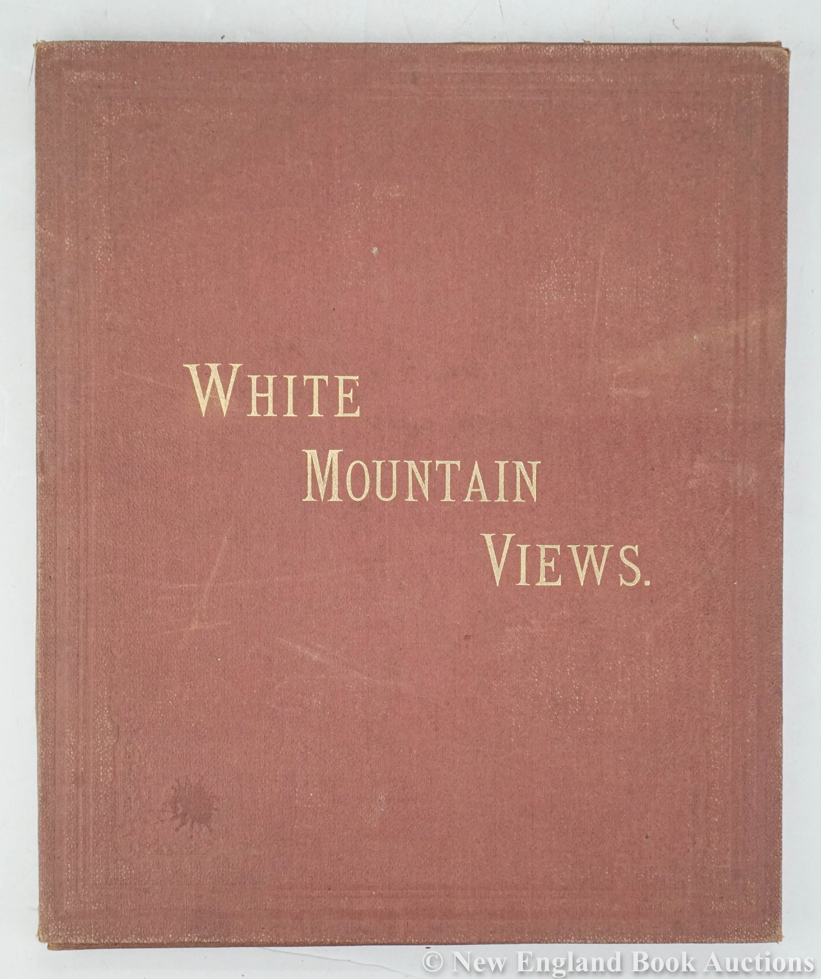 New Hampshire: 127. New Hampshire. Forbes, [John]. White Mountain Views. 15 albertype photographs. Each 12 x 10 inches, loose as issued, cloth portfolio; some foxing. Boston: Forbes Co., 1884 [1000/1500]