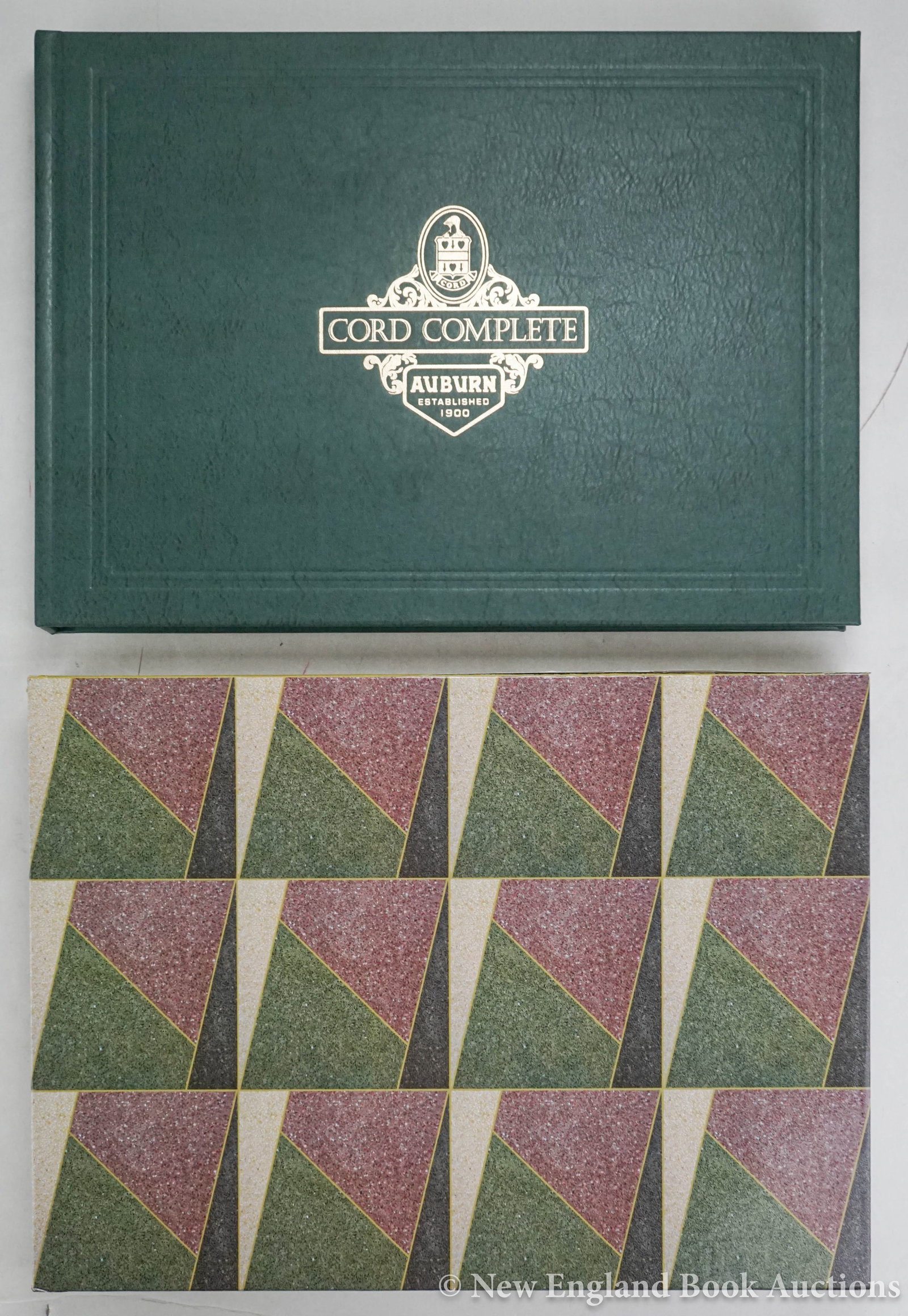 Malks, Josh B: 34. Malks, Josh B. Cord Complete. The Story of the Models 810 and 812. Profusely illustrated. Oblong 4to, gilt-lettered green leather, slipcase; minimal wear. FIRST EDITION. (Watsonville, CA, 2009)