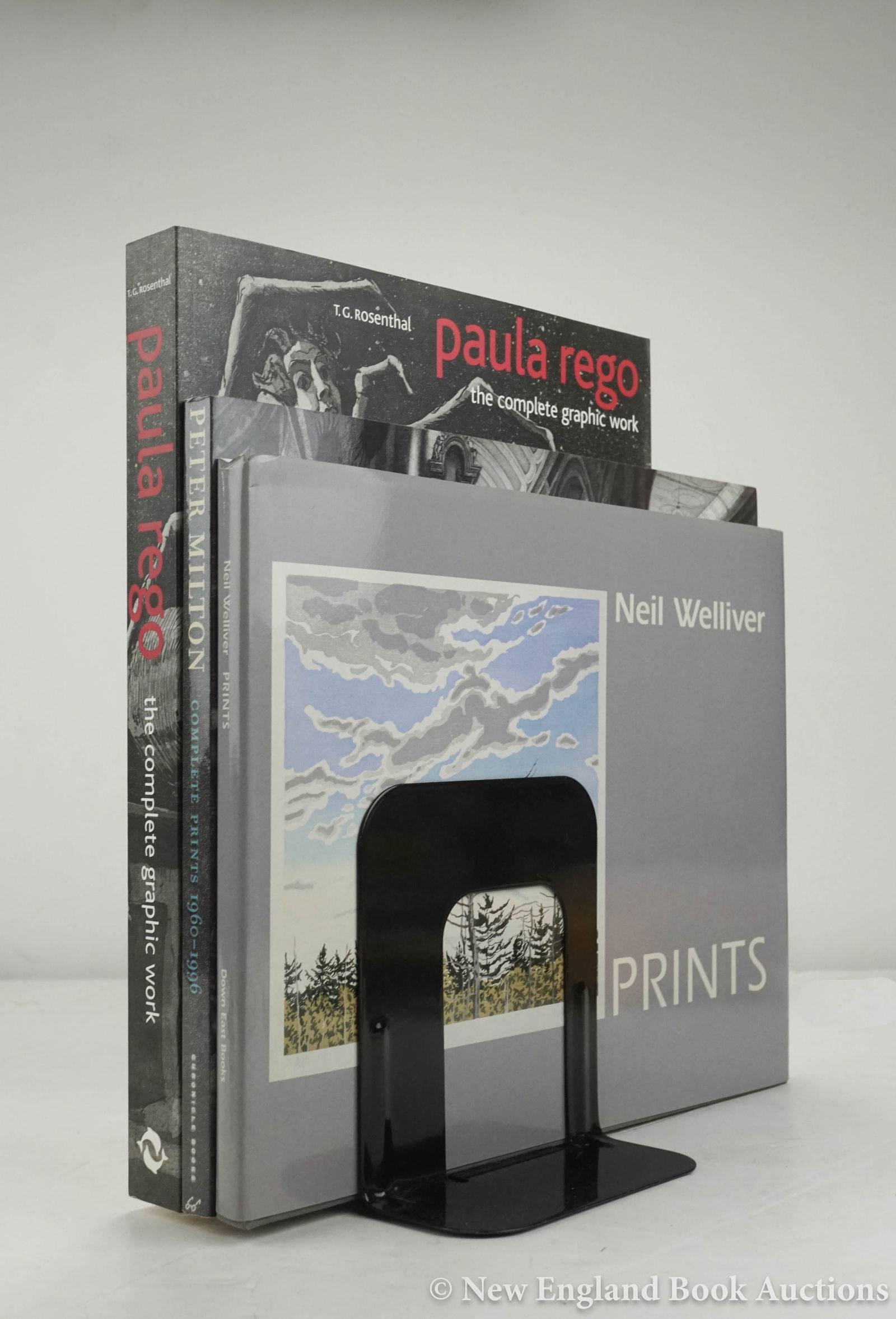 Print Reference: 40. Print Reference. Group of 3, as listed below. Illustrated. 4to, wrappers; light wear. Vp, vd Neil Welliver. Prints. (1996) * Peter Milton. Complete Prints. (1996) * Rosenthal. Paula Rego. Complete