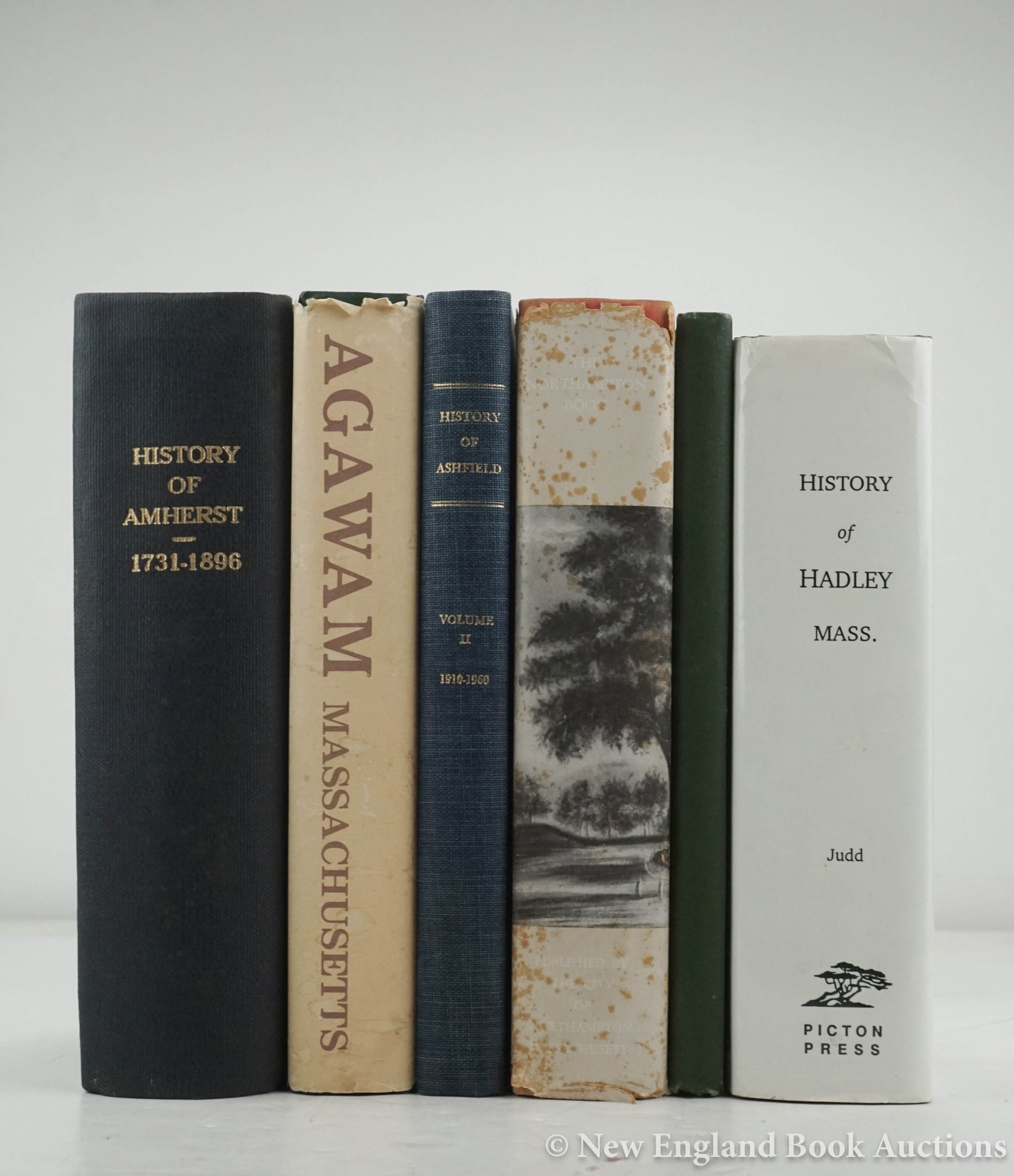 Massachusetts: 94. Massachusetts. Group of 9 Local Town Histories. History of Hadley. * The Northampton Book. * 250th Anniversary of Quabaug 1660-1910. * History of Amherst 1931 - 1896. * Agawam a Town History. * Hi