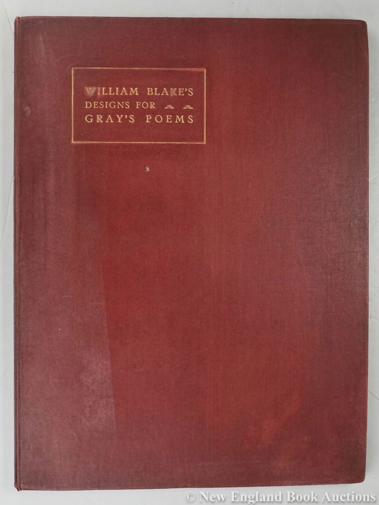 (Blake, William): 28. (Blake, William). William Blake's Designs for Gray's Poems reproduced...from the Unique Copy belonging to His Grace the Duke of Hamilton. With an Introduction by H. J. C. Grierson. Folio, cloth (s