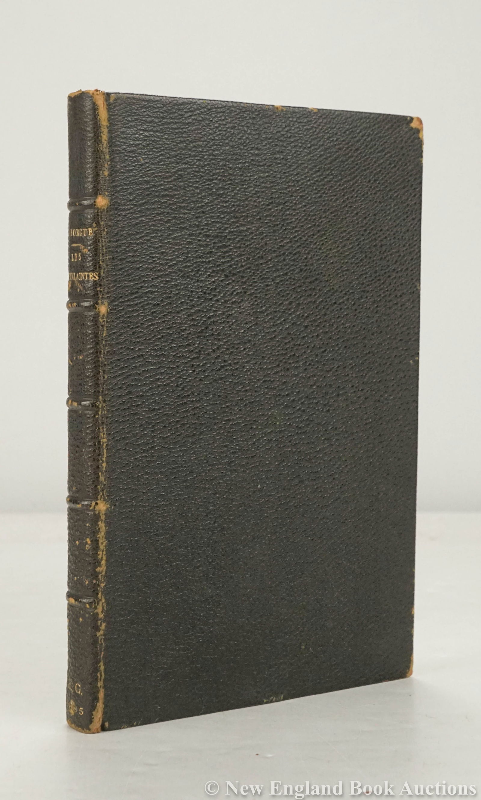 Laforgue, Jules: 118. Laforgue, Jules. Les Complaintes. 145 pages. 8vo, gilt-lettered full leather, original wrapper bound in; rubbed, scattered foxing. Ernest Goldschmidt bookplate. Paris, 1885 [125/175] FIRST EDITIO