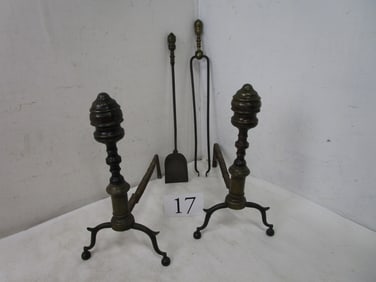 19th C. Andirons