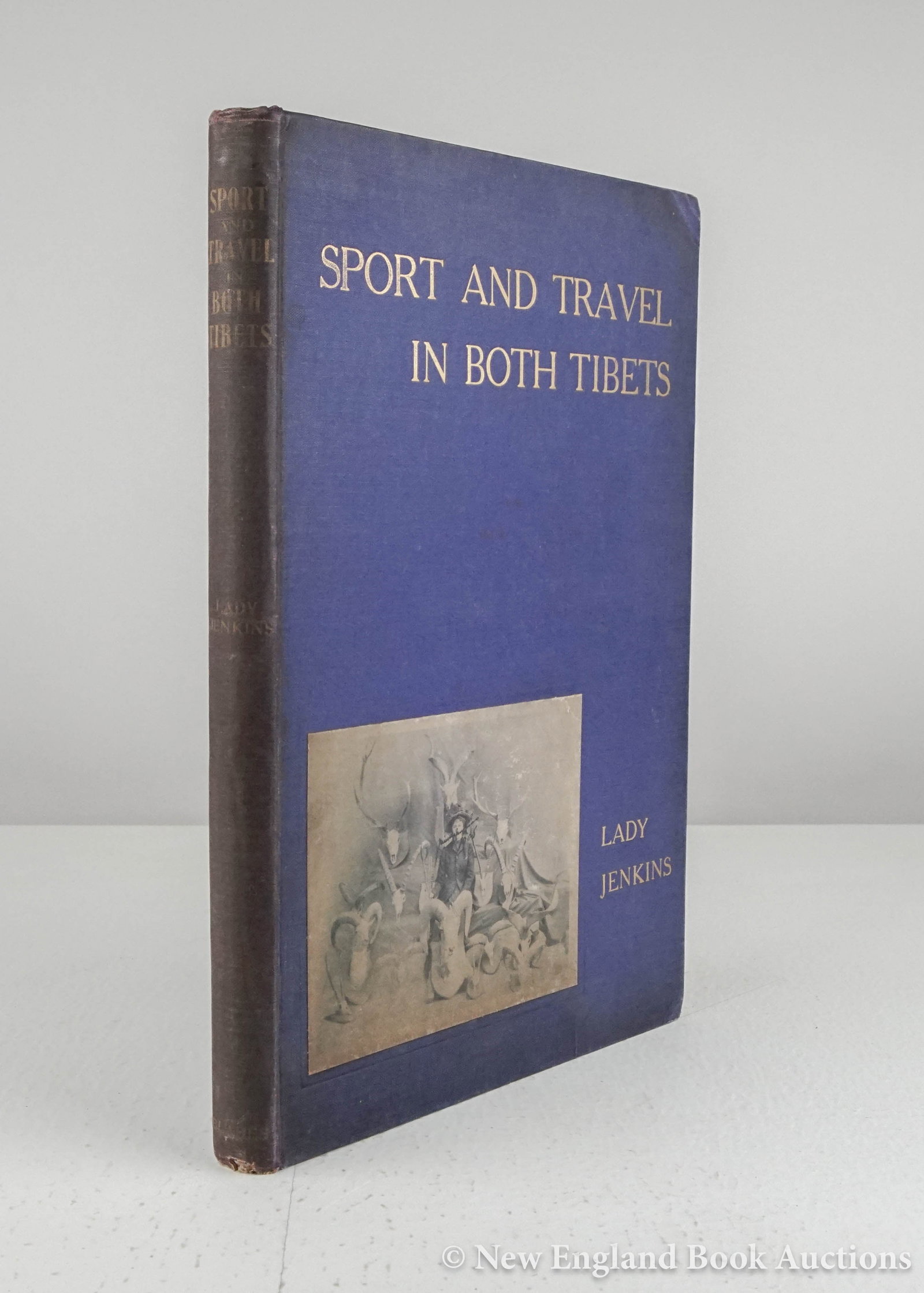 Jenkins, Lady (Catherine Minna): 147. Jenkins, Lady (Catherine Minna). Sport and Travel in Both Tibets. Double-page map, 25 color plates. 4to, gilt-lettered cloth, pictorial cover-label; moderate wear, spine darkened. FIRST EDITION. 