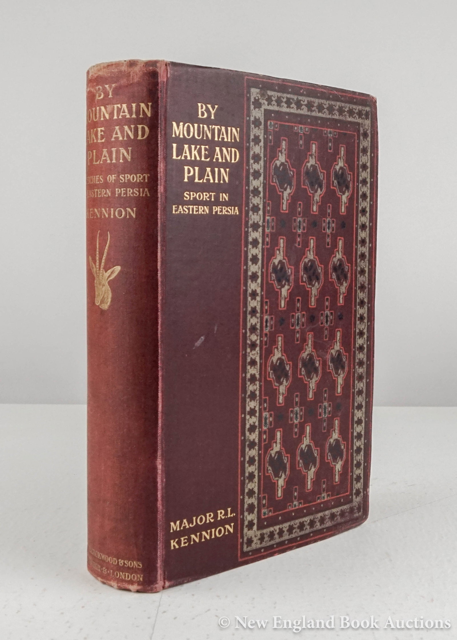 Kennion, Major R. L: 150. Kennion, Major R. L. By Mountain, Lake, and Plain. Being Sketches of Sport in Eastern Persia. Illustrations from photographs. 8vo, gilt-lettered pictorial cloth; moderate wear, endpapers renewed.