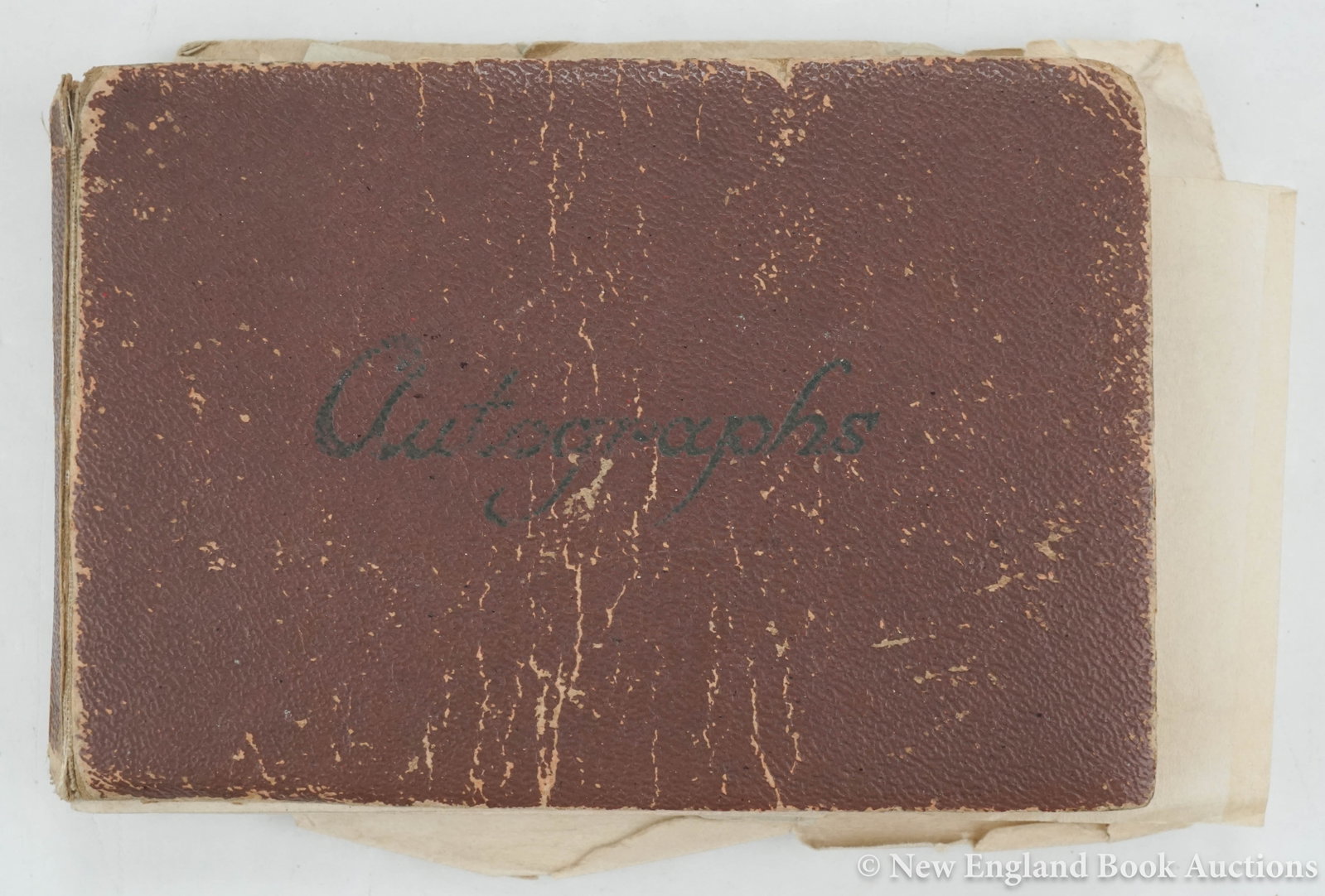 Autograph Album: 169. Autograph Album. Album of over 30 autographs of various sports stars or other persons of note. Some clipped and mounted. Oblong 16mo, boards; shelf worn. England, 1950s [80/120] Includes: D. J. I