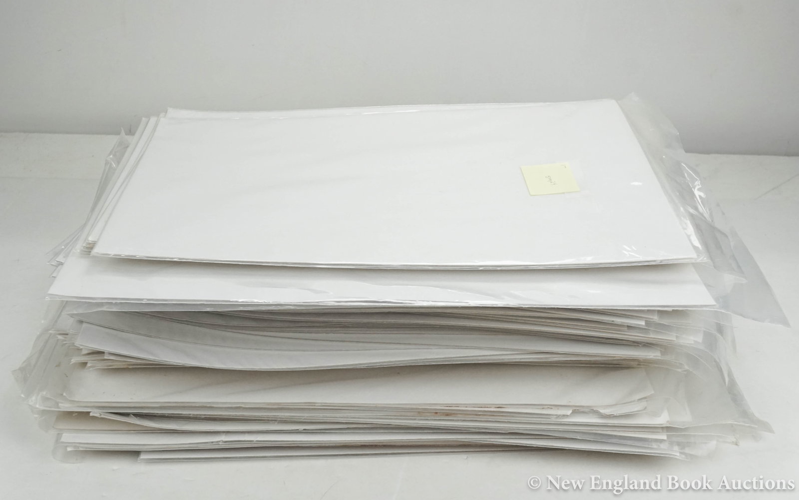 Ephemera: 200. Ephemera. Group of over 100 plastic bags with 17 x 14 inch or 11 x 16 inch white board inserts; moderate wear. Np, nd [60/90]