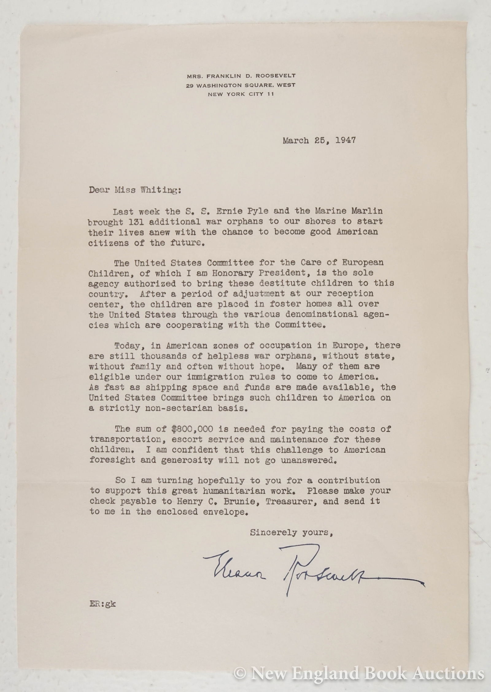 Roosevelt, Eleanor (1 of 2)