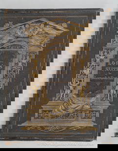 Photographs: 159. Photographs. Niessen, John. The Lord's Supper...Frontispiece and 12 mounted albumen photographs from original crayon-drawings of Leonardo Da Vinci. Folio, full leather stamped in gilt and blind,