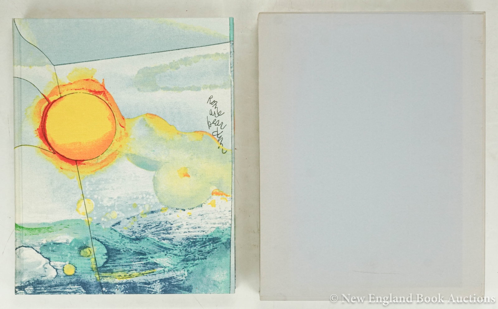 (Bearden, Romare): 17. (Bearden, Romare). Walcott, Derek. Poems of the Carribbean. One laid-in lithograph plate and illustrations within text by Bearden. 4to, pictorial cloth, slipcase; light wear. ONE OF 2000 COPIES, S
