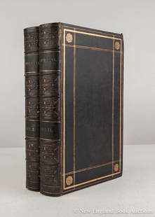 Gell, Sir William: 83. Gell, Sir William. Pompeiana: the Topography, Edifices and Ornaments of Pompeii. 86 plates (2 hand-colored), an additional 16 modern color images mounted to several tissue guards in volume 1. 2 vo