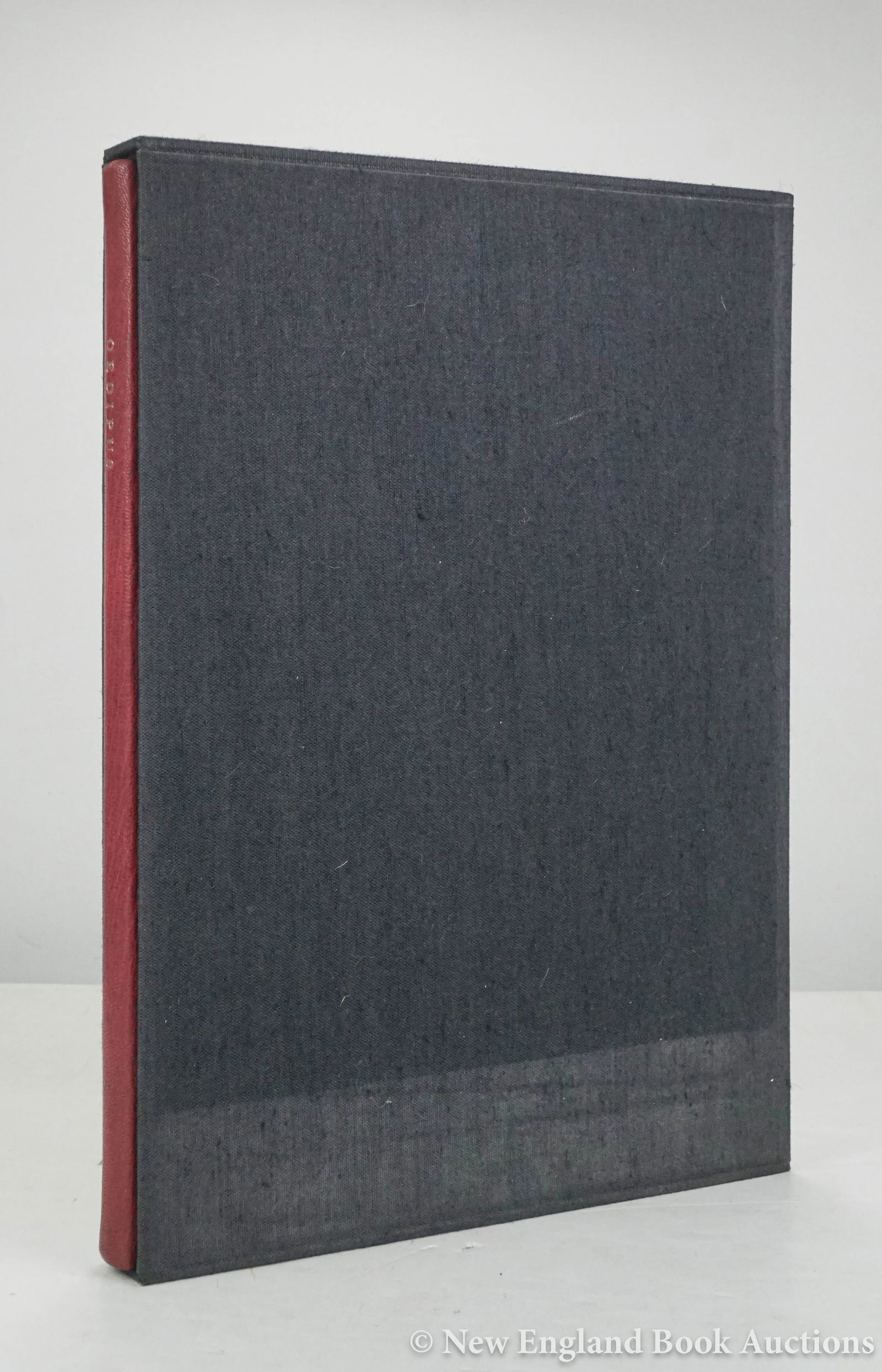 Limited Editions Club: 119. Limited Editions Club. Dürrenmatt, Friedrich. Oedipus. Photogravures by Marie Cosindas. Folio, gilt-lettered morocco-backed cloth, slipcase; light wear. ONE OF 650 NUMBERED COPIES SIGNED BY DÜR