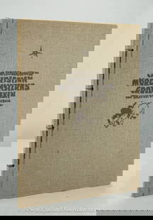 Lithographs: 124. Lithographs. Reyersbach, Hans. Zw?lf Lithographien zu Chr. Morgensterns Grotesken. 12 lithograph plates. Folio, cloth, string-tied spine; moderate wear. ONE OF 400 NUMBERED COPIES, SIGNED BY REYE