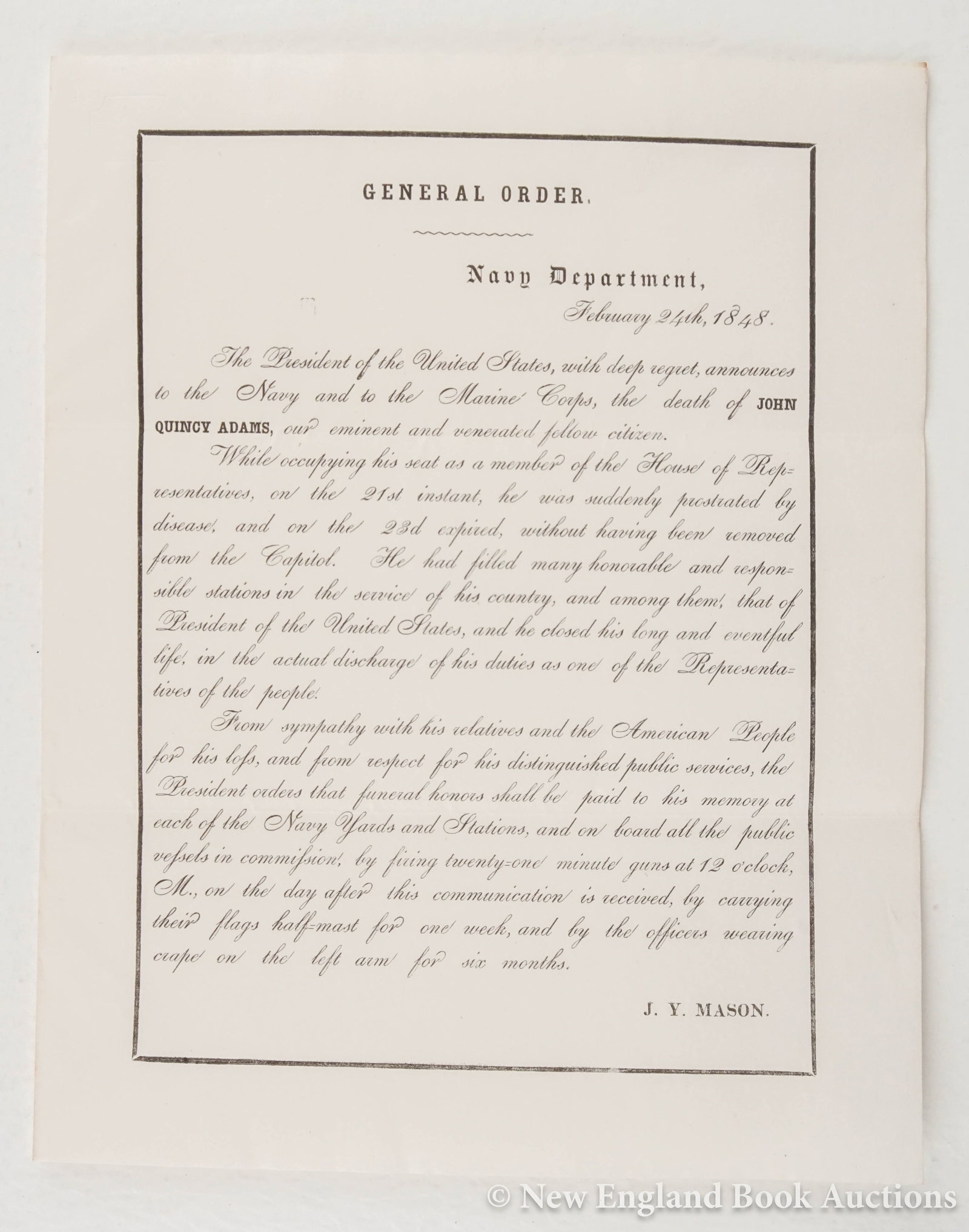 [Adams, John Quincy] (1 of 3)