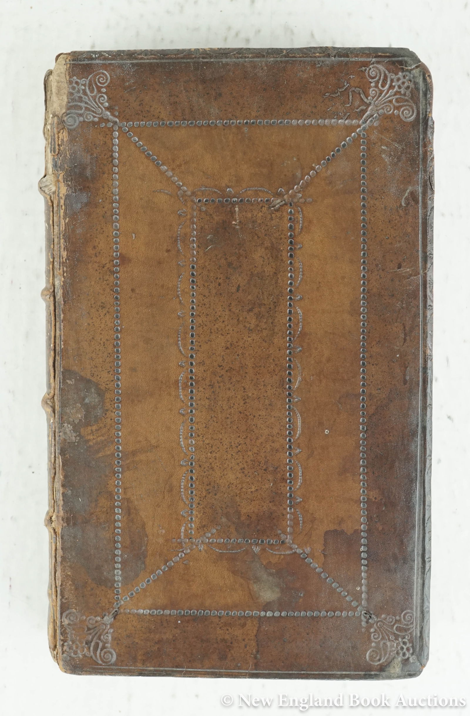 Cicero, Marcus Tullius: 68. Cicero, Marcus Tullius. De Philosophia. Volume II (only). 8vo, later calf decorated in blind; spine-end chipped, front joint split, generally sound internally, Samuel Clarke early ink ex-libris on