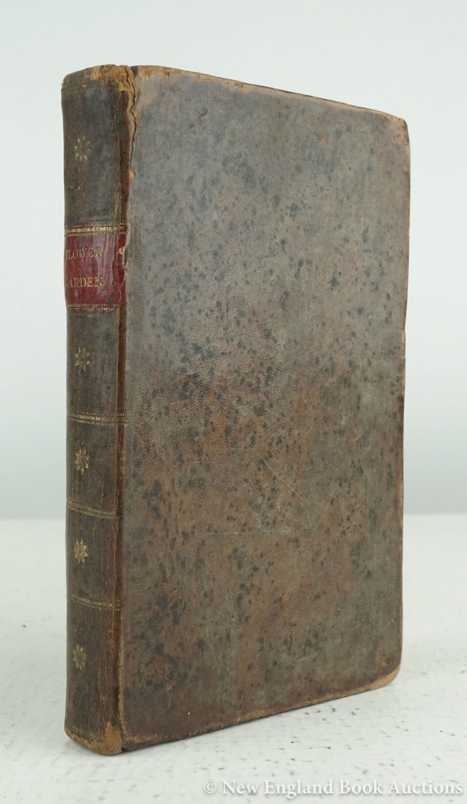 Fraser, Donald: 92. Fraser, Donald. The Mental Flower Garden. 4 engraved plates, 1 wood-engraving within text. xi, 299 pages. 12mo, contemporary gilt-decorated mottled calf, gilt-lettered spine-label; shelf-wear,