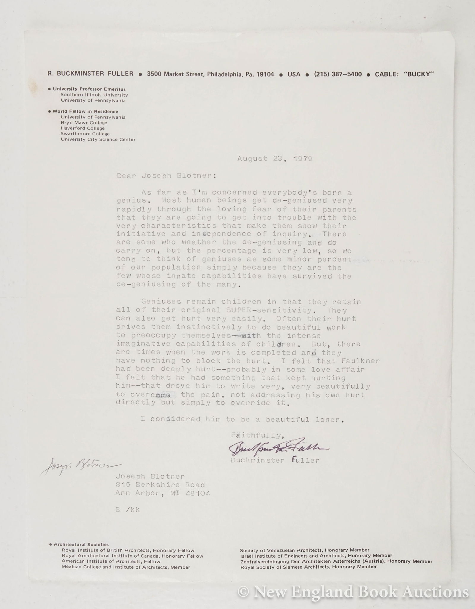 Fuller, R. Buckminster (1 of 2)