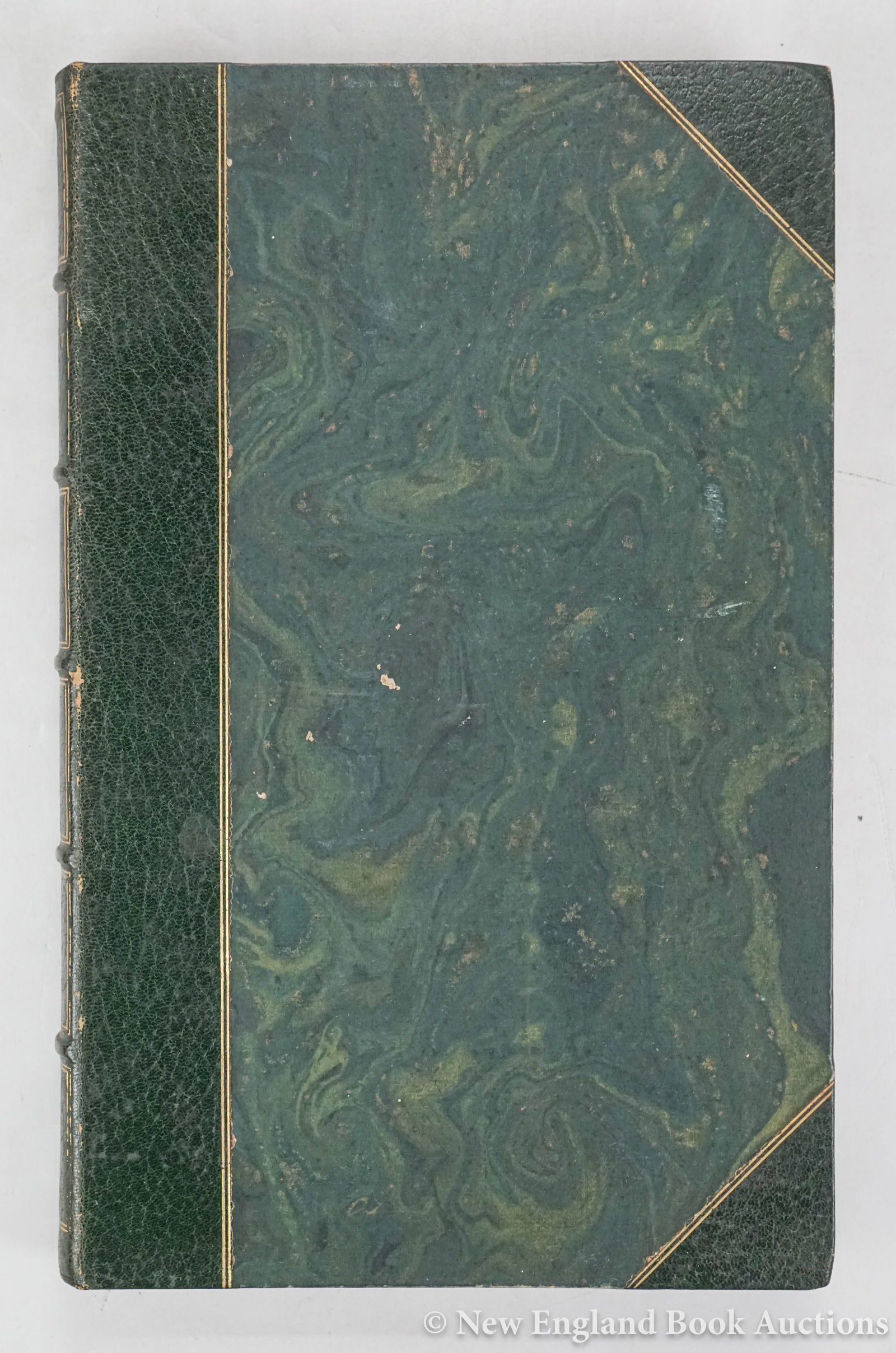 Homer: 109. Homer. ??? ??? ?????? ????????? {The Odyssey]. 2 volumes in 1. [4]. 336 pages, including half-title. Folio, modern gilt-decorated green morocco-backed boards, uncut; lacking second title, some fo