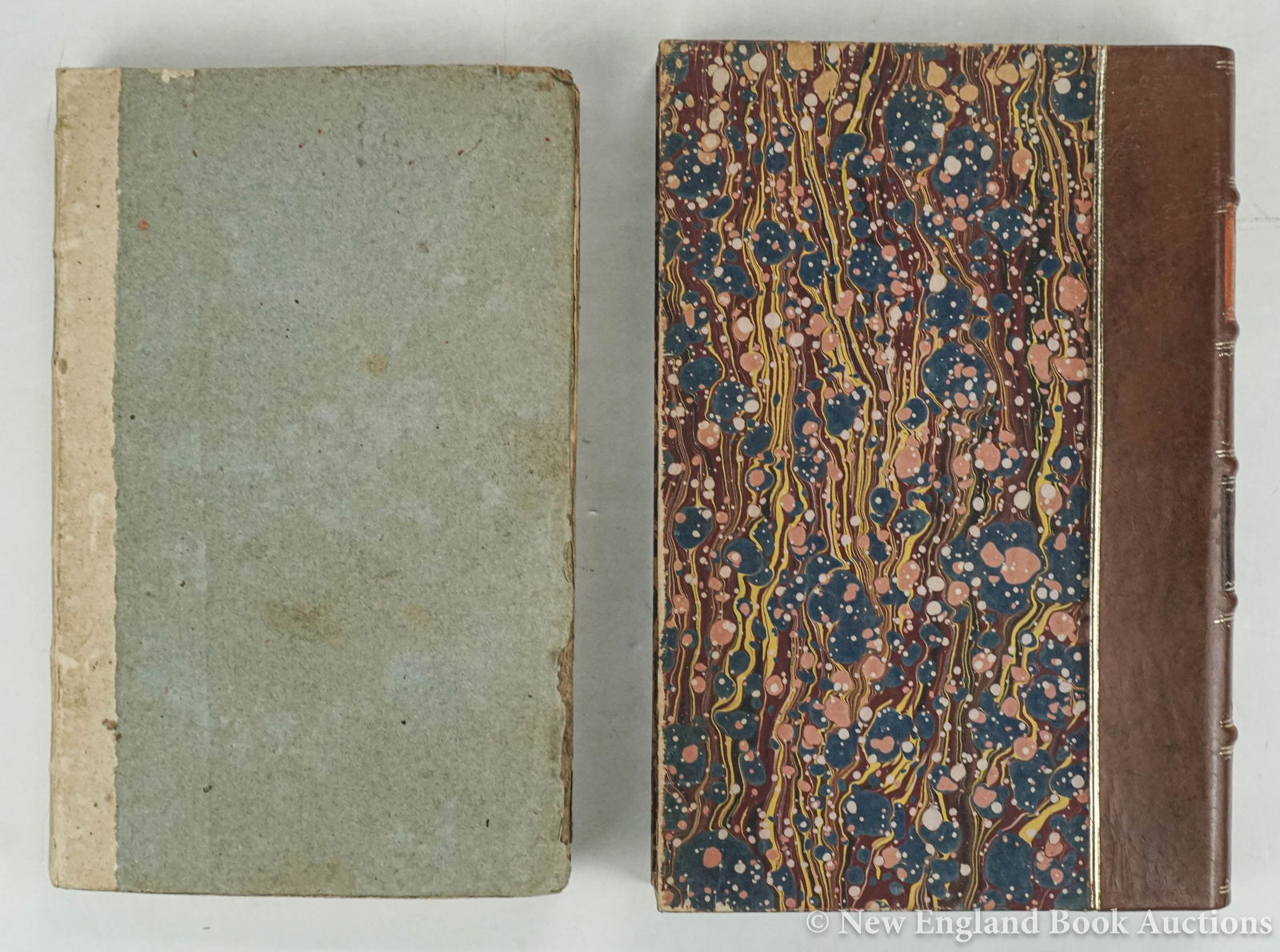 Stone, Thomas: 200. Stone, Thomas. An Essay on Agriculture. iv, ii, xviii, 261 pages. 8vo, contemporary boards, remnants of paper spine-label, uncut, gilt-decorated morocco-backed slipcase provided; moderate wear,