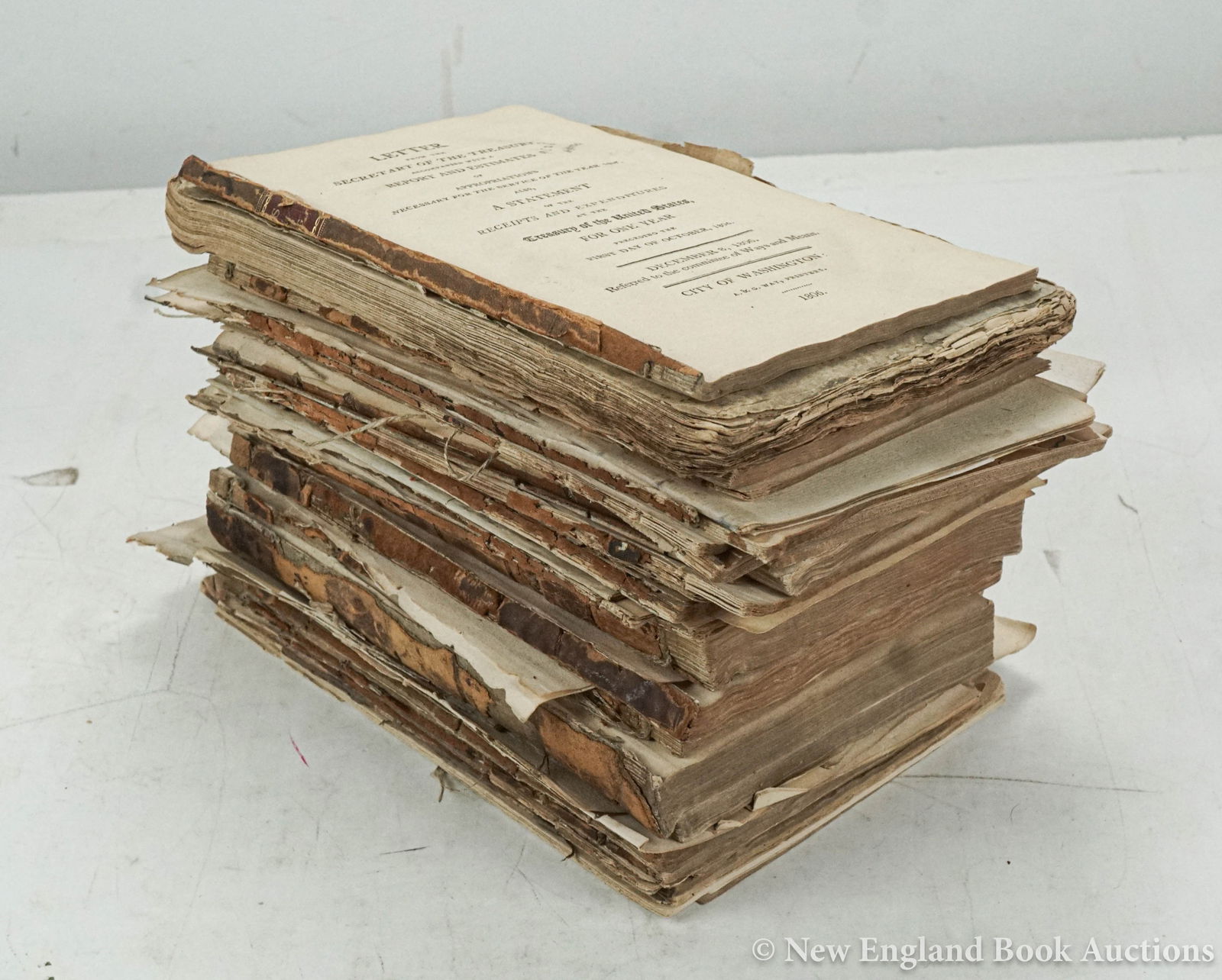 Americana: 116. Americana. Group of over 50, sermons, orations & government documents. 8vo, removed; some foxing, margins frayed, etc. Vp, 1800-10 [200/300]