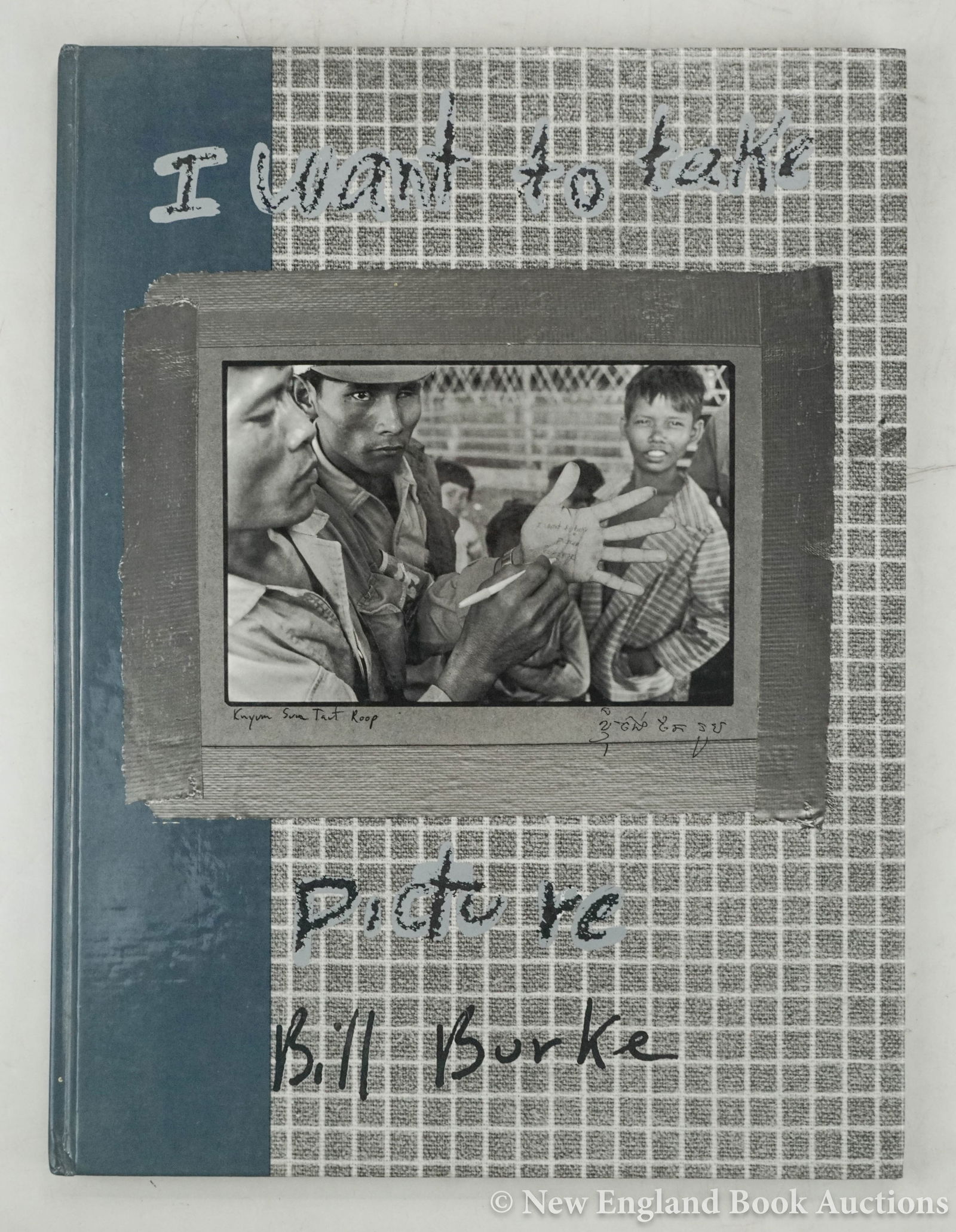 Cambodia: 178. Cambodia. Burke, Bill. I Want to Take Pictures. Illustrated, including from Burke's photographs. Folio, photo-pictorial boards; light wear. INSCRIBED & SIGNED BY BURKE. Atlanta: Nexus Press,