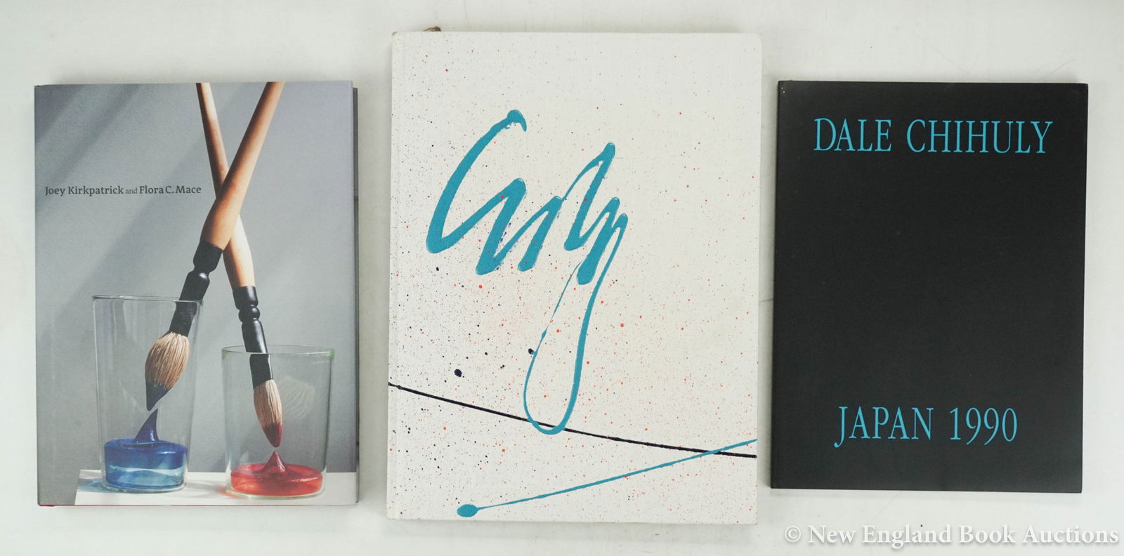 Chihuly, Dale: 179. Chihuly, Dale . Venetians * Japan 1990. Together 2 volumes. Illustrated. Folio, cloth or wrappers; light wear. Each is SIGNED BY CHIHULY. Altadena or Tokyo, (1989; 1990) [200/300] Together