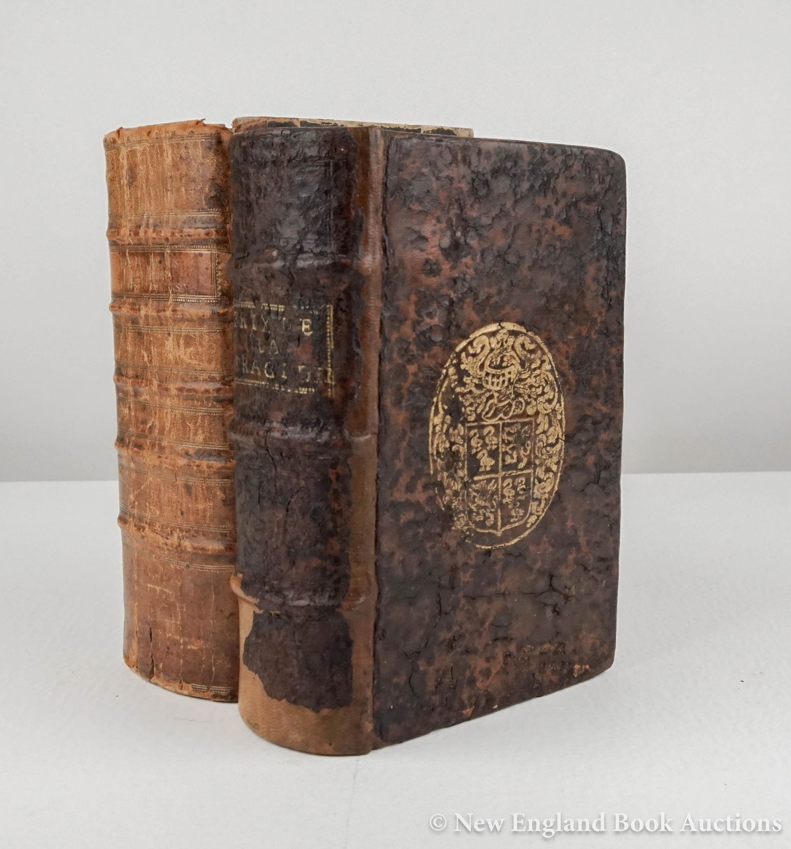 Plutarch: 186. Plutarch. Les Vies des Hommes Illustres, Grecs et Romains...Translatees de Grec en Fran?ois par M. Iaques Amyot. Volume 1 (only). Woodcut printer's device on title, medallion portraits within