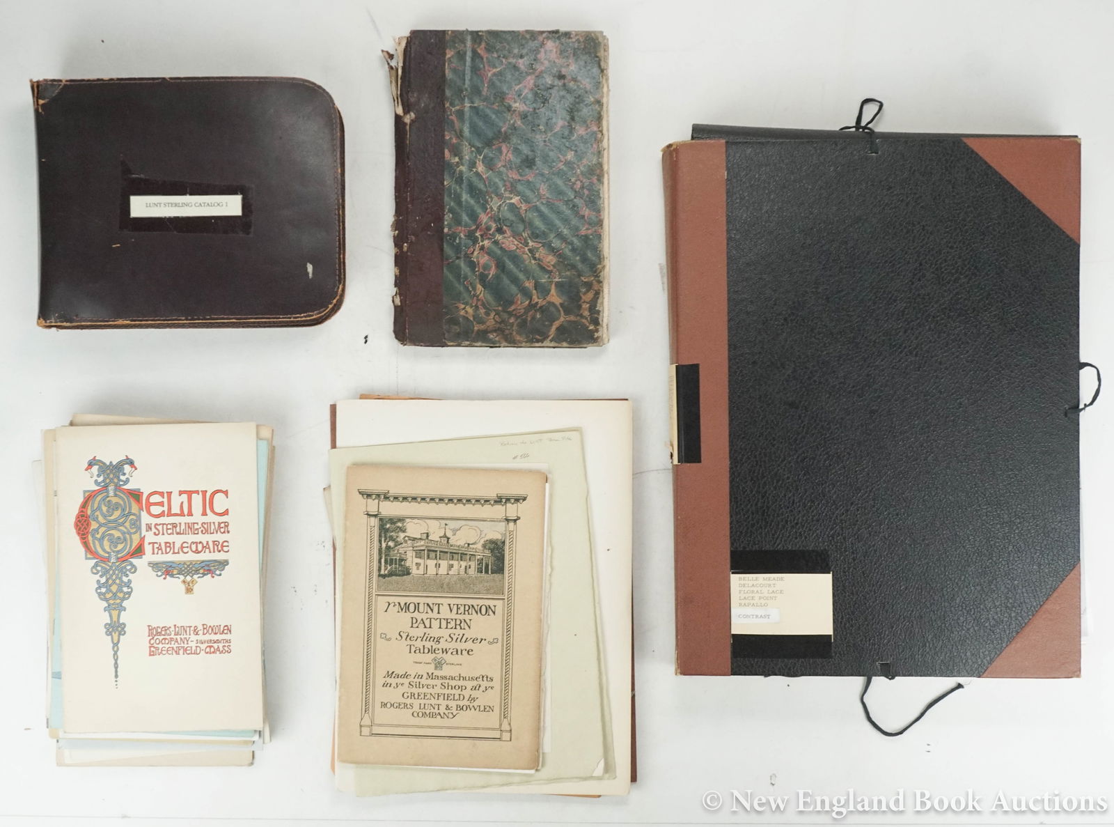 Lunt Sterling Silver: 189. Lunt Sterling Silver. Massive archive of silver pattern design & promotional photographs, trade catalogs and other related ephemera. Greenfield, MA, 1900-80s? [2000/3000] Includes: 100s of