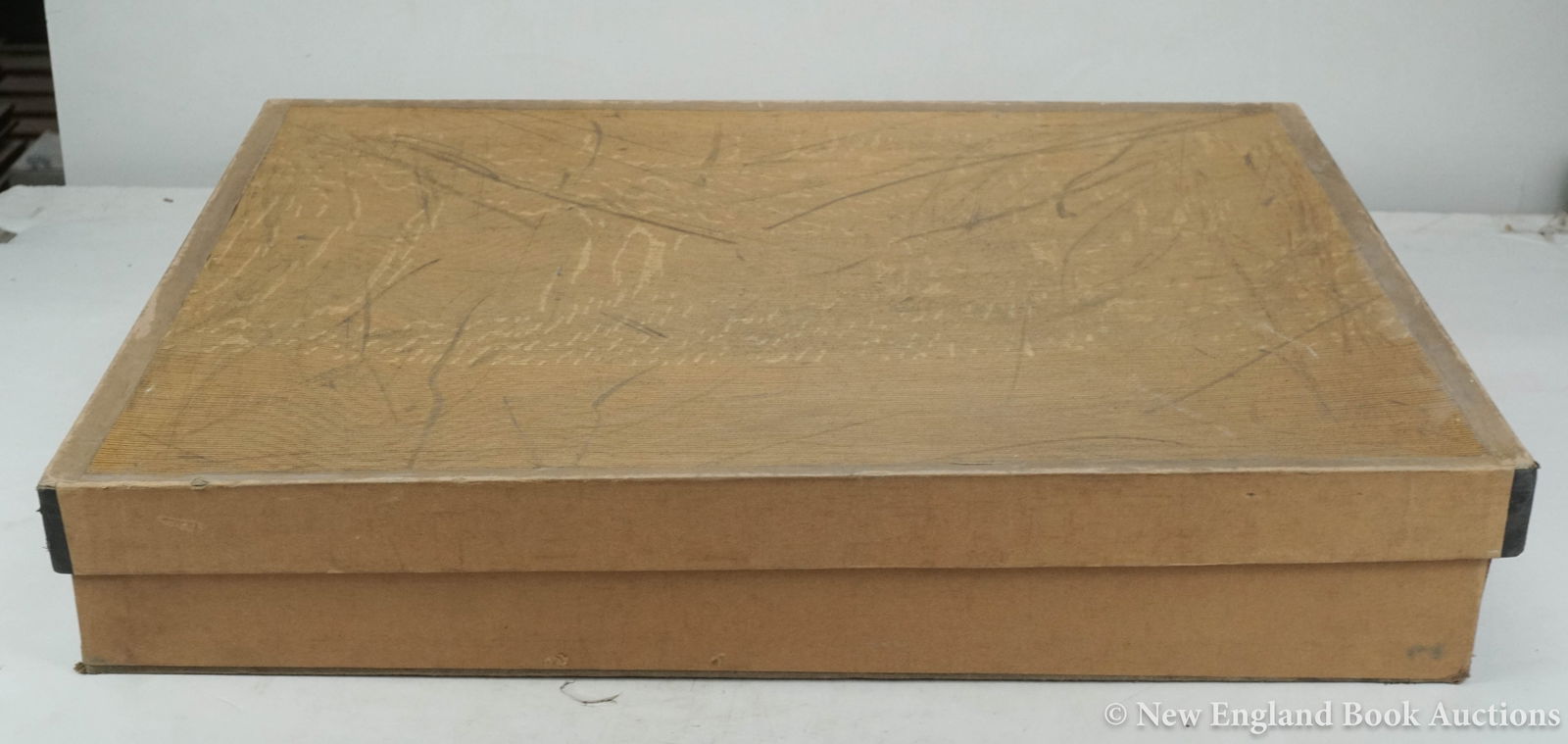 Bookbinding Paper: 217. Bookbinding Paper. Large collection of cut pieces of various colored or patterned paper. Various sizes and colors; some removed or marked, some with adhesions, etc., etc. Np, 19th-20th century