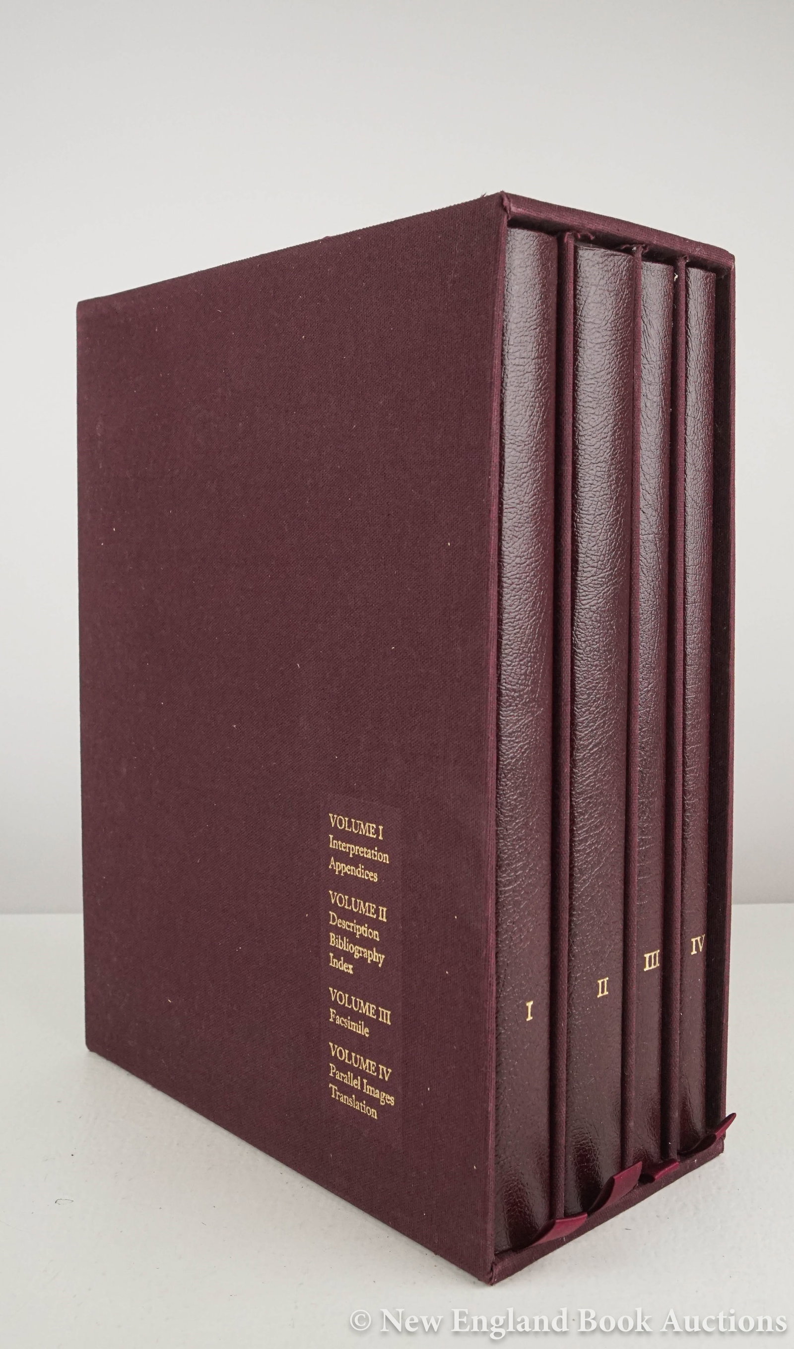 Aztec: 20. Aztec. The Mendoza Codex. Illustrated, including color reproductions. 4 Volumes. Folio, gilt-lettered 1/2 leatherette, with gilt-lettered cloth slipcase; light wear. Berkley: University of